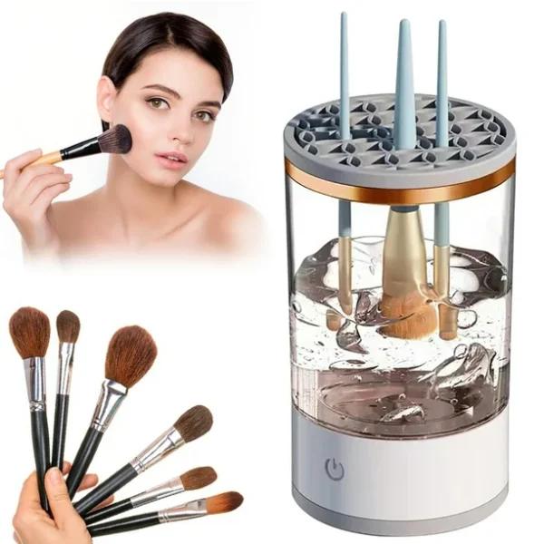 Limpiador eléctrico de brochas de maquillaje