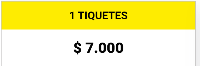1 TICKET