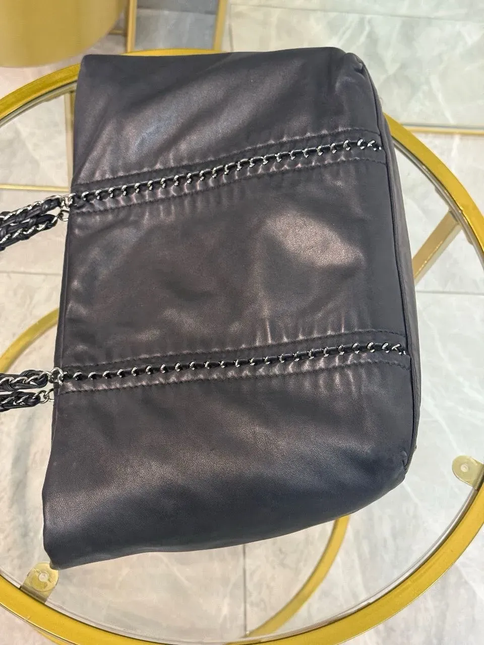  Chanel shopper negro mediano