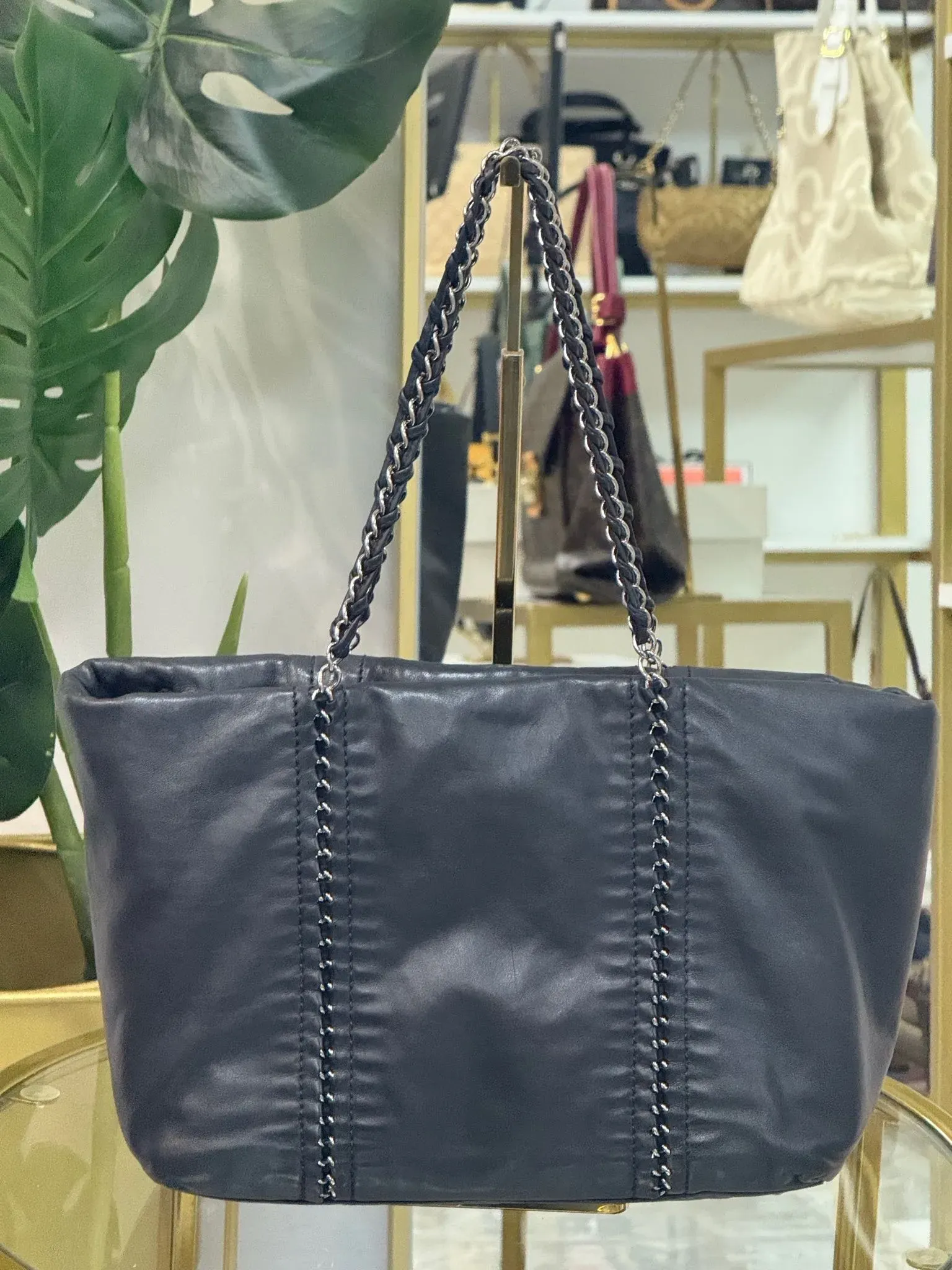  Chanel shopper negro mediano