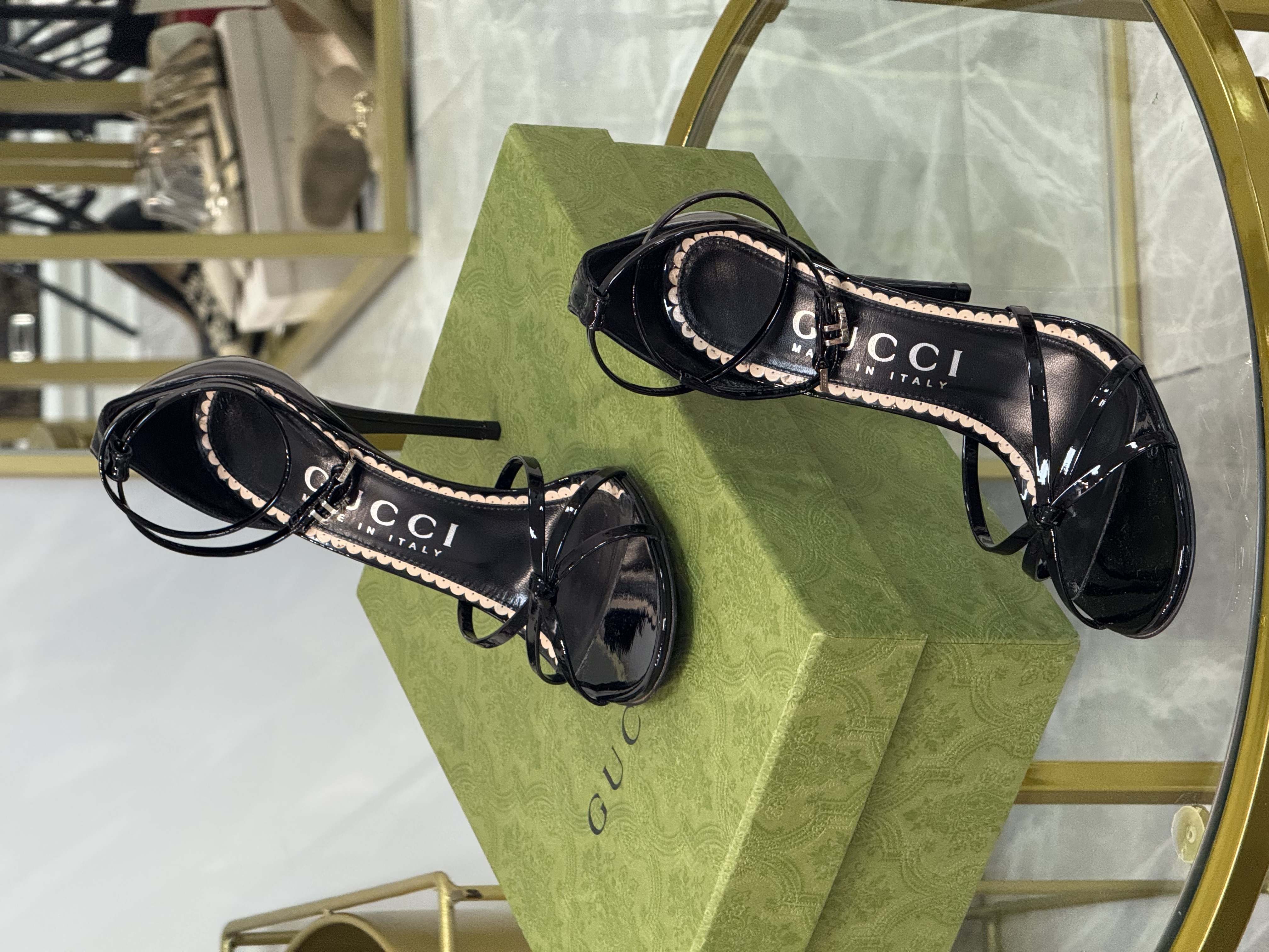 Gucci sandalias de tacón alto talla 38