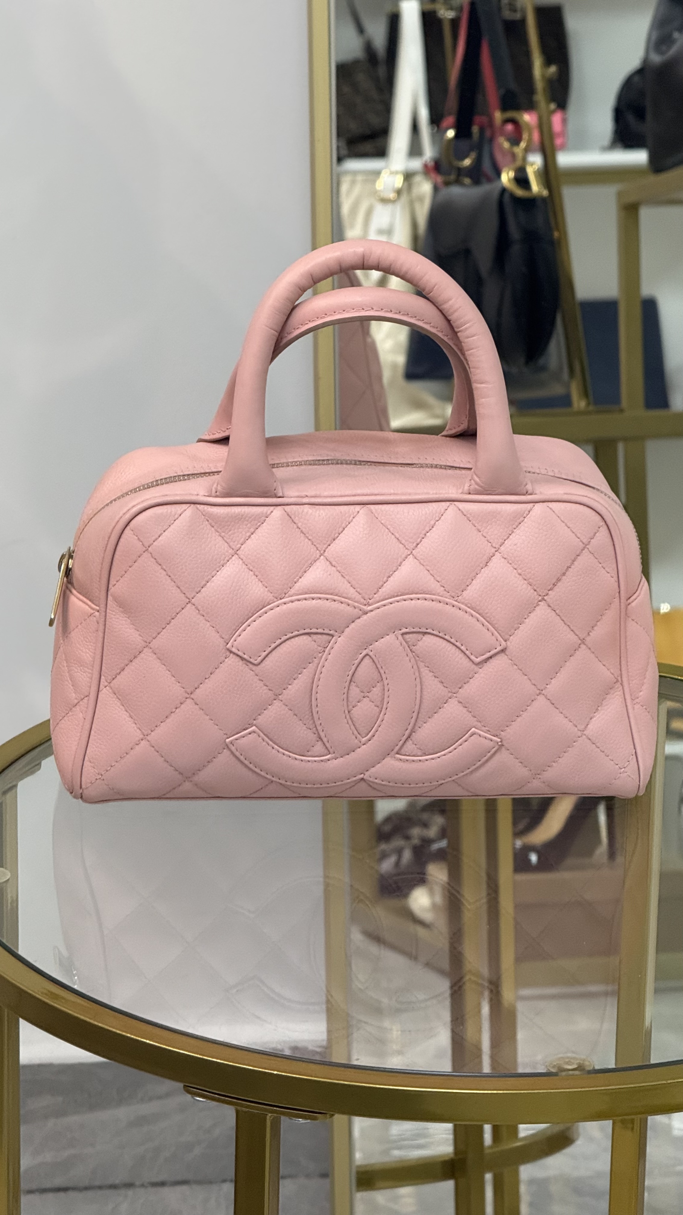 Chanel de asa corta rosado