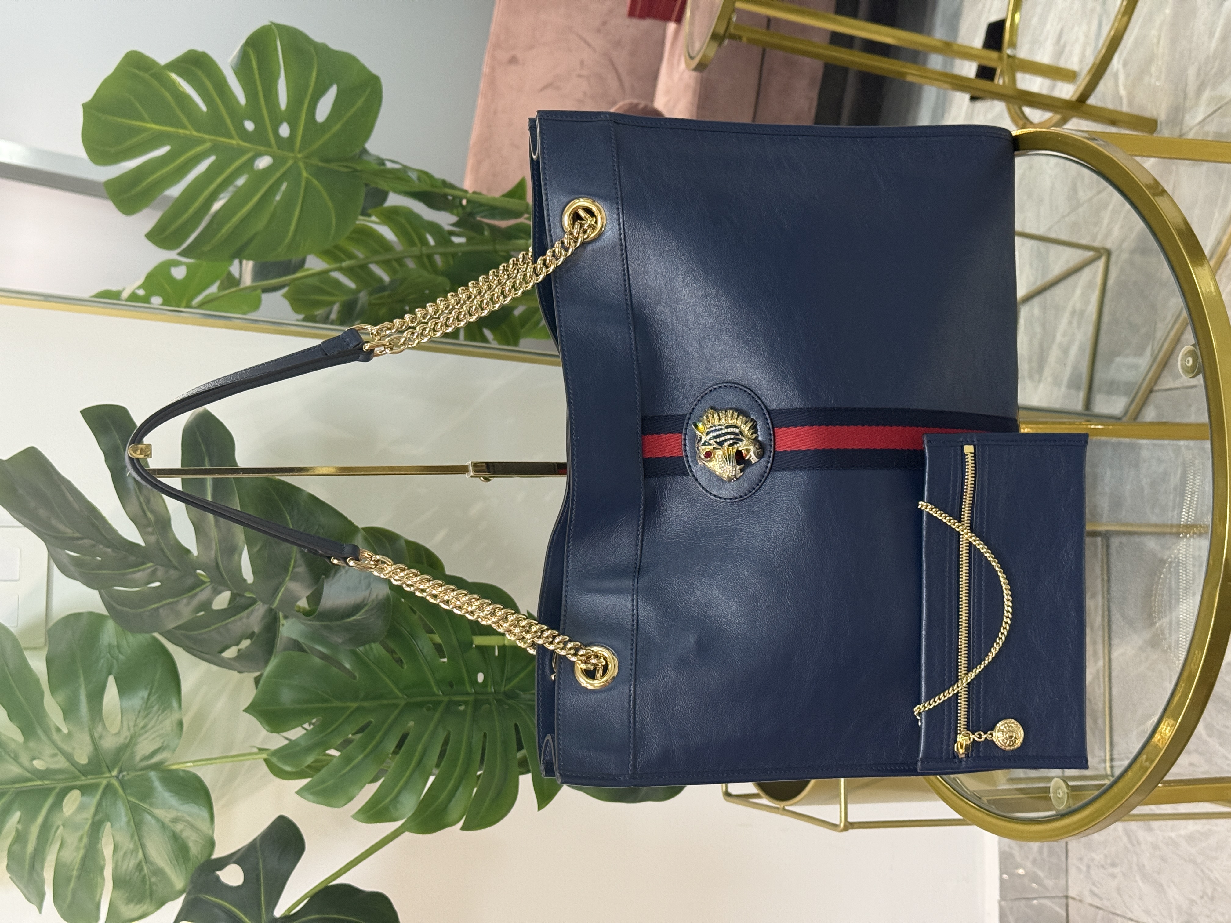 GUCCI RAJAH TOTE AZUL SIN USO