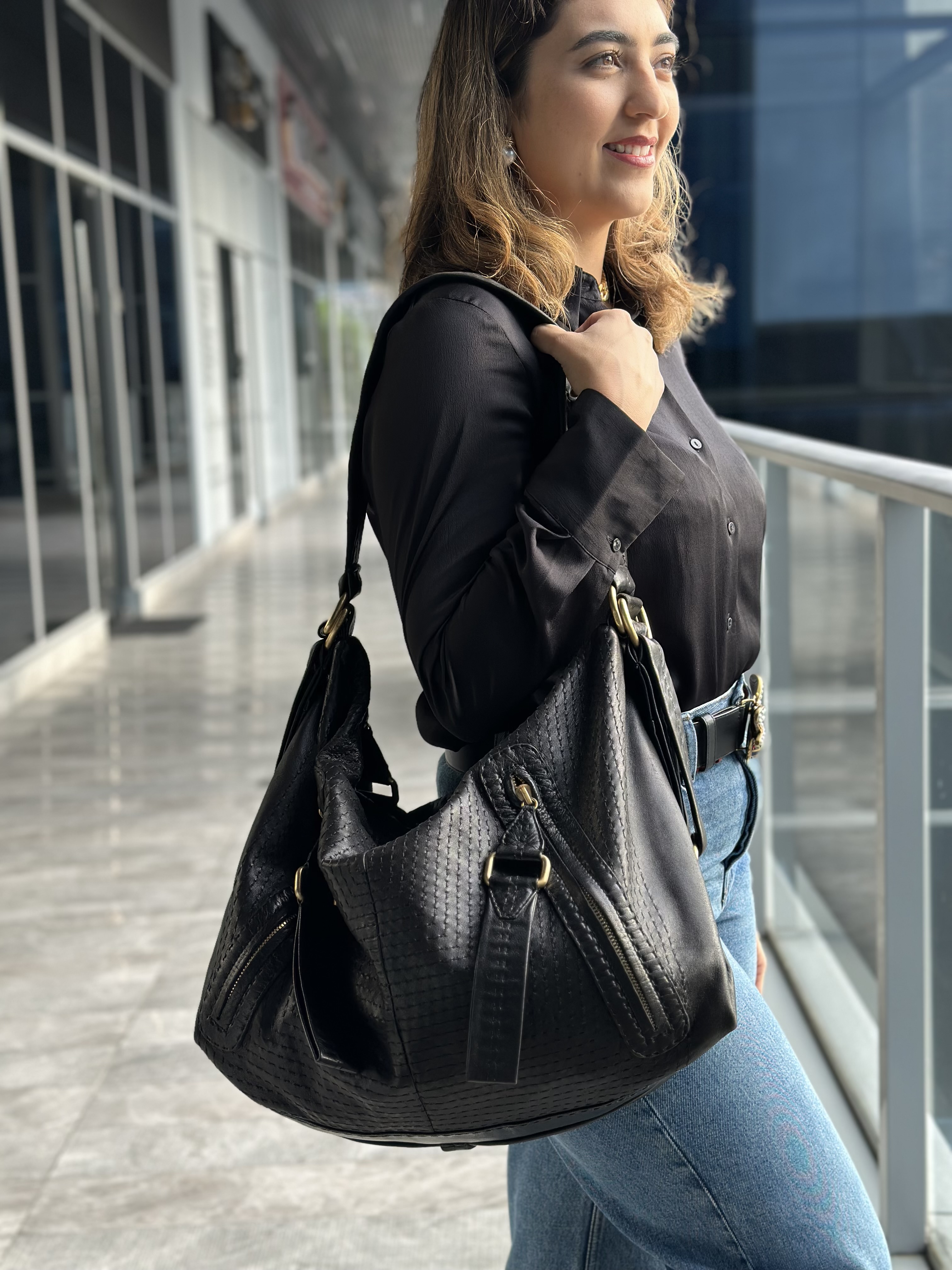 Loewe Napa Leather Shoulder Bag