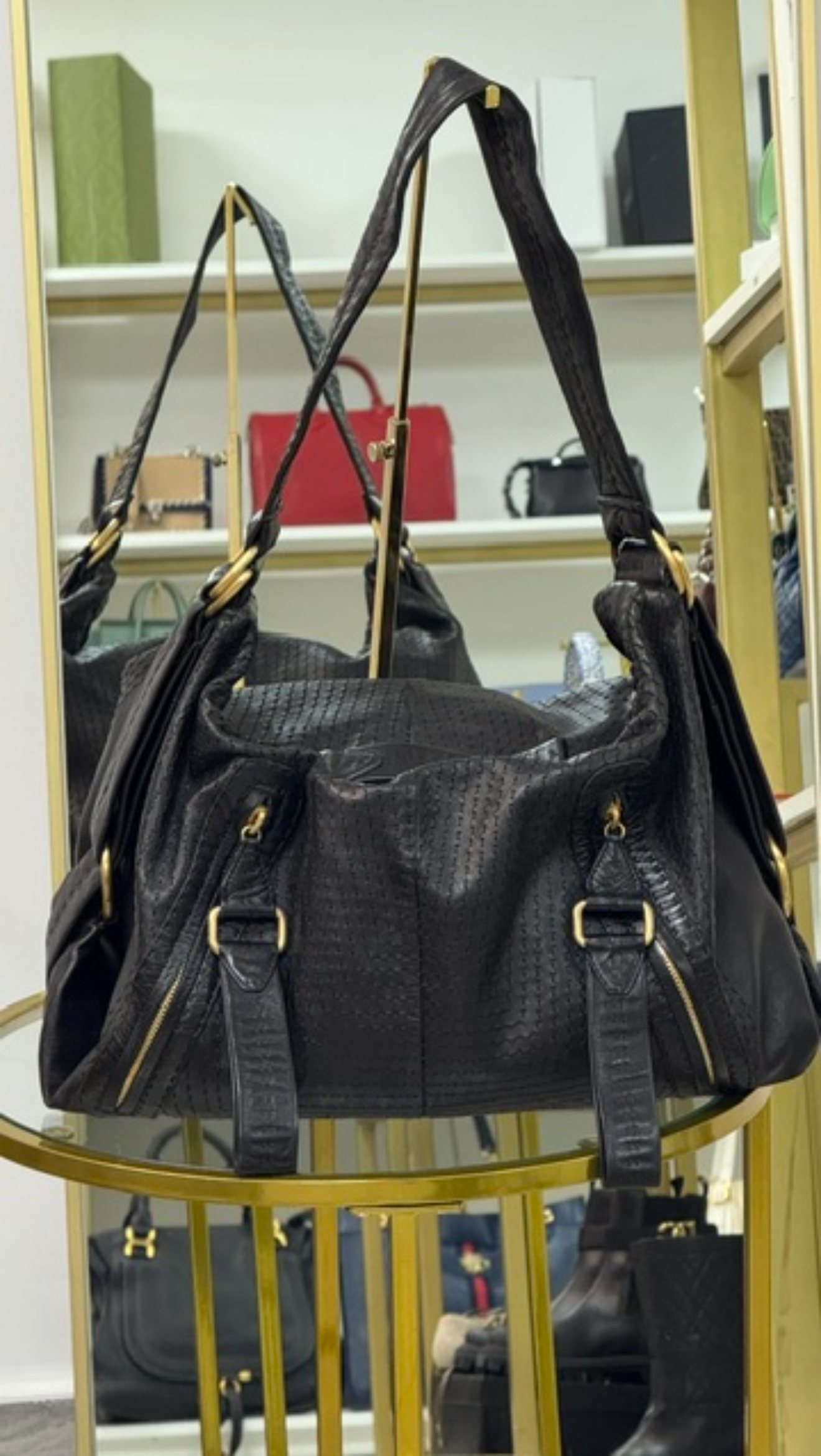 Loewe Napa Leather Shoulder Bag