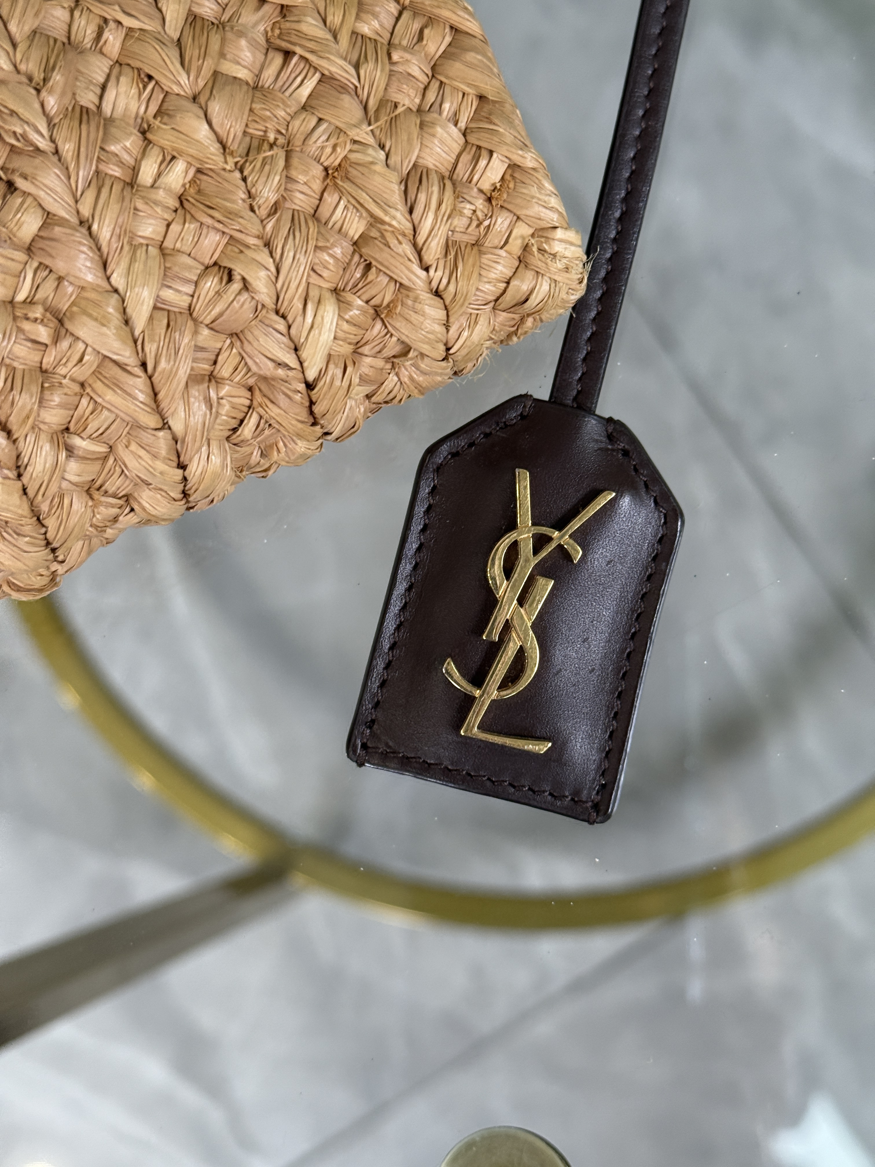 Saint Laurent Raffia Tote