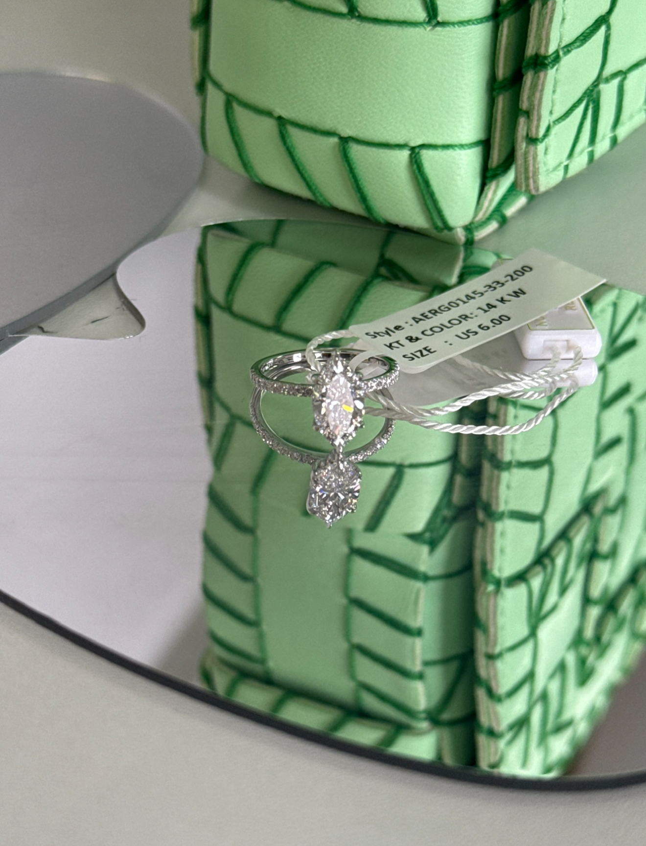 Anillo Lab Grown Diamond 2ct Oro Blanco 14K Talla 6