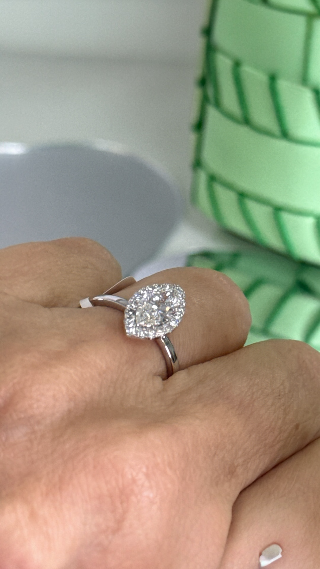 Anillo Lab Grown Diamond 1ct talla  6 Oro blanco 14K