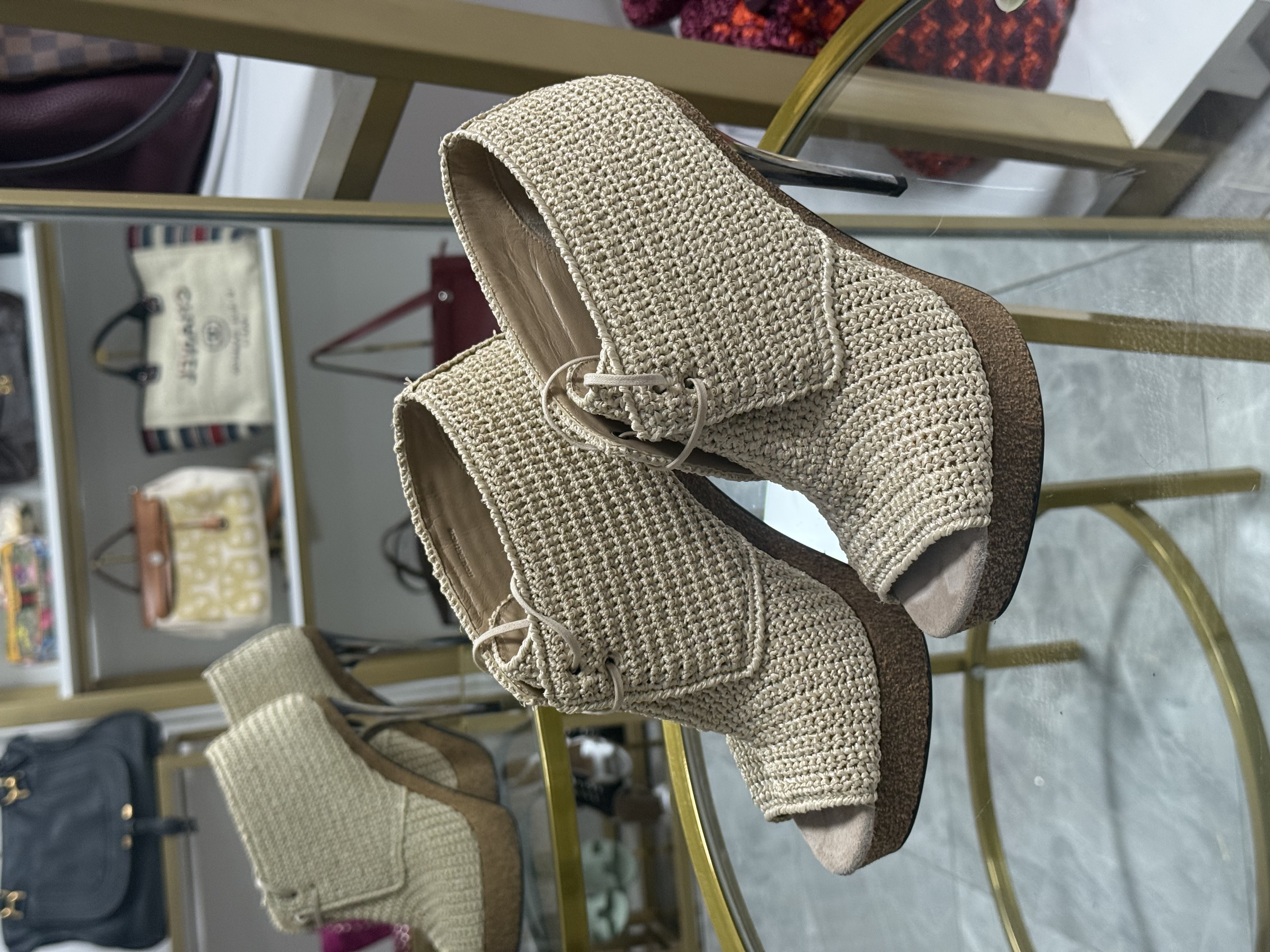  Burberry Zapatos tejidos beige Talla 38.5 (7.5)