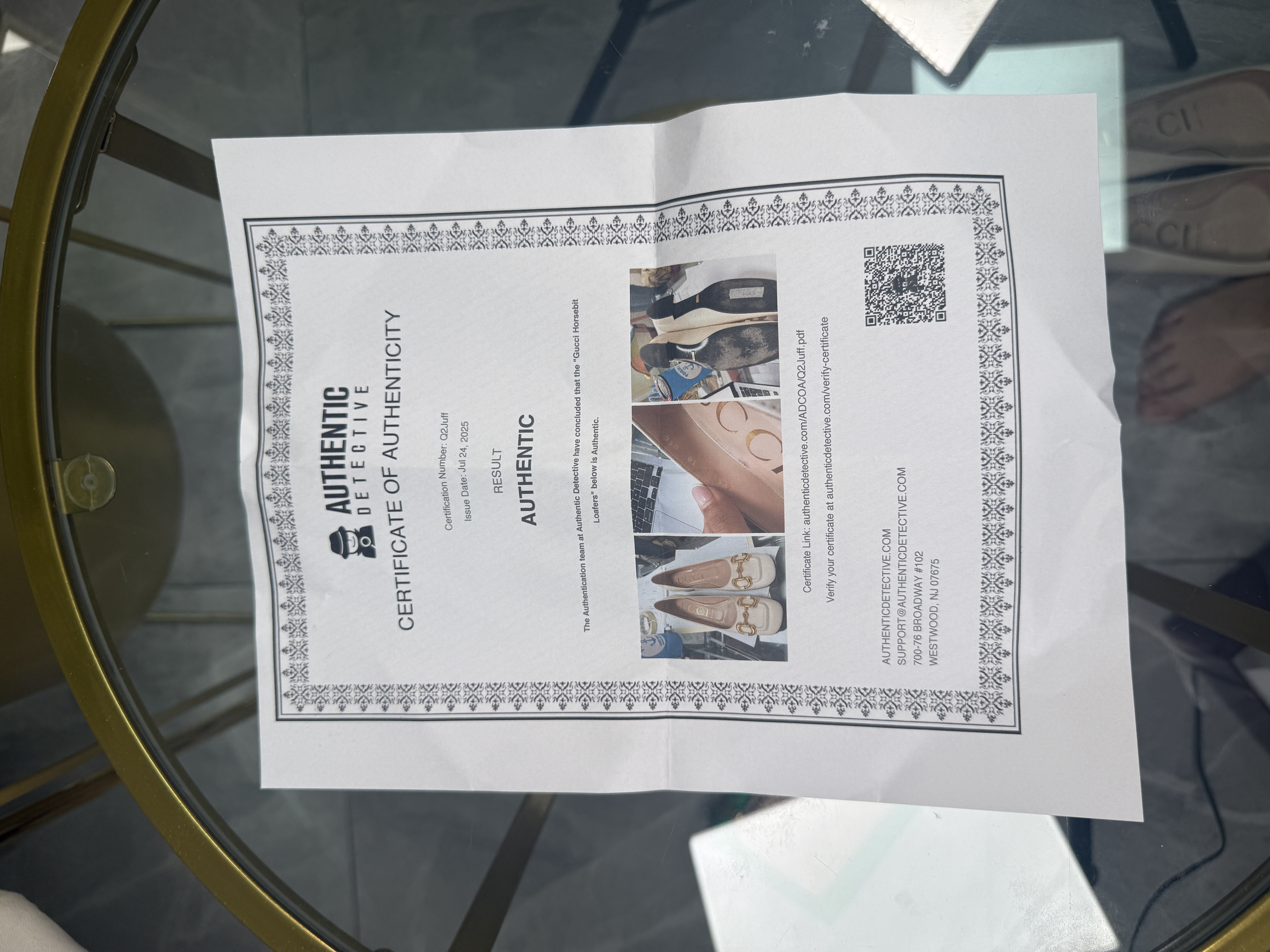 Gucci HORSEBIT Talla 8 Crema