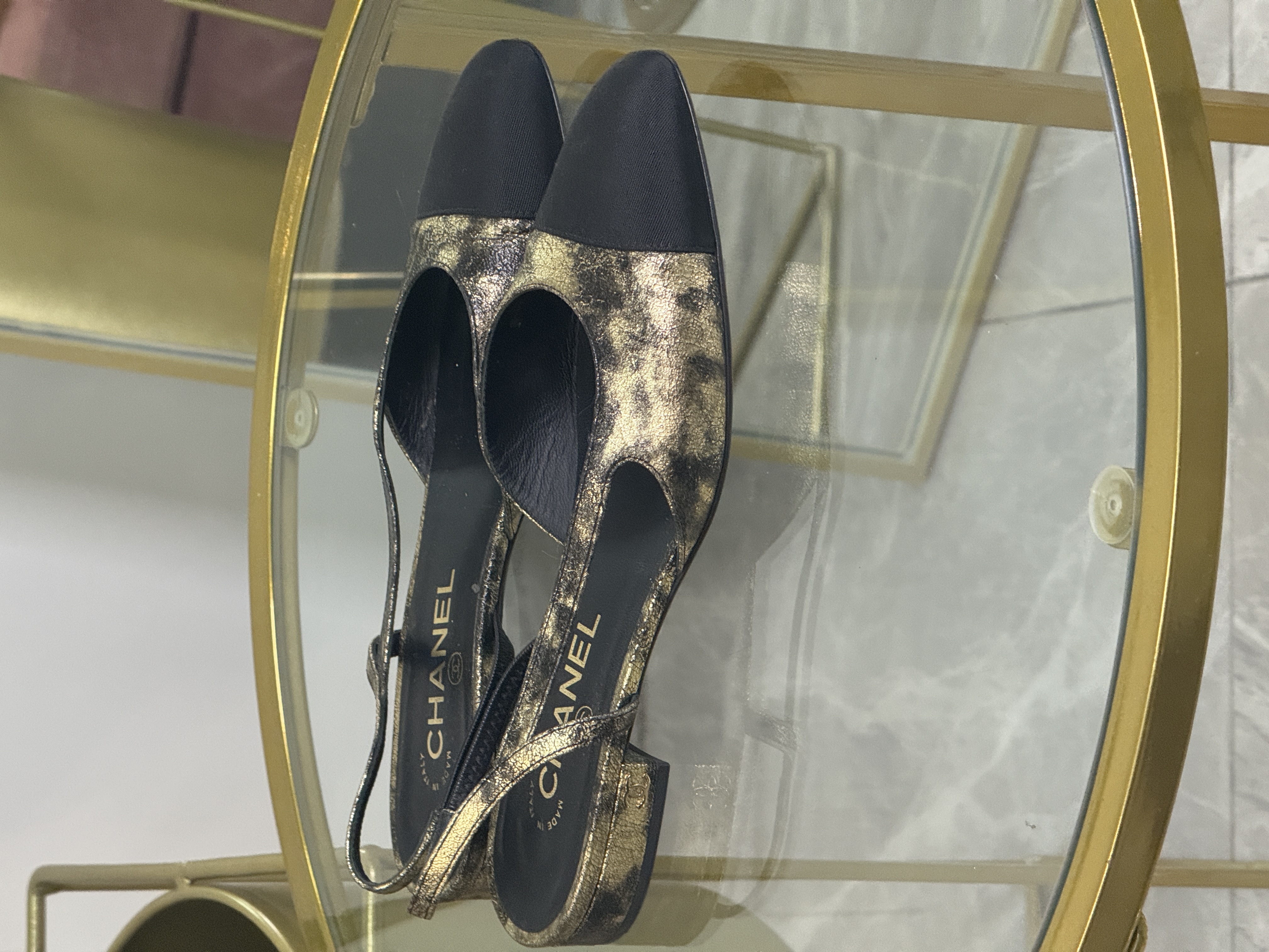 Chanel Sling backs Talla 37.5 (6.5/7) 
