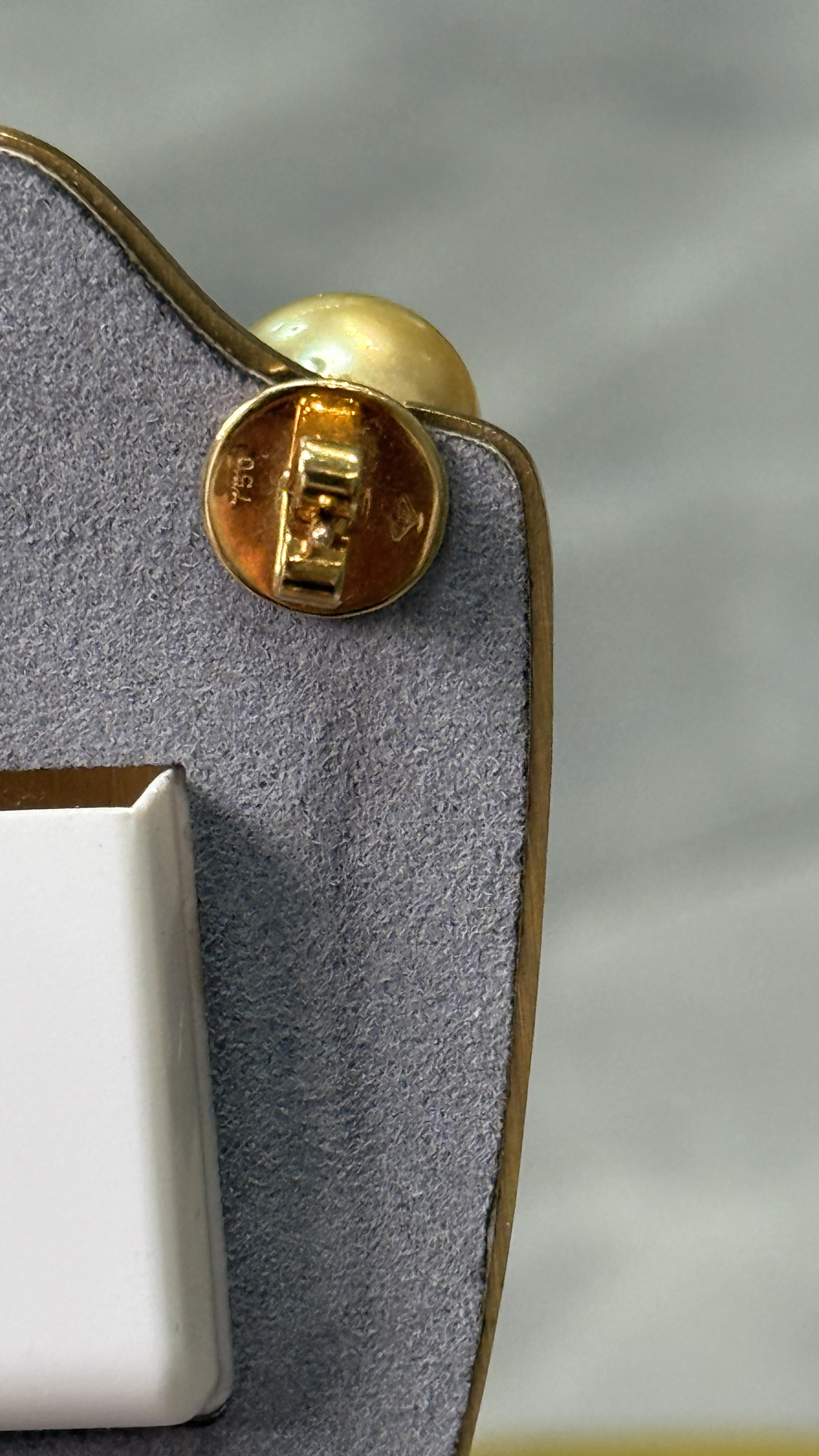 Aretes Perlas South Sea Oro 18k