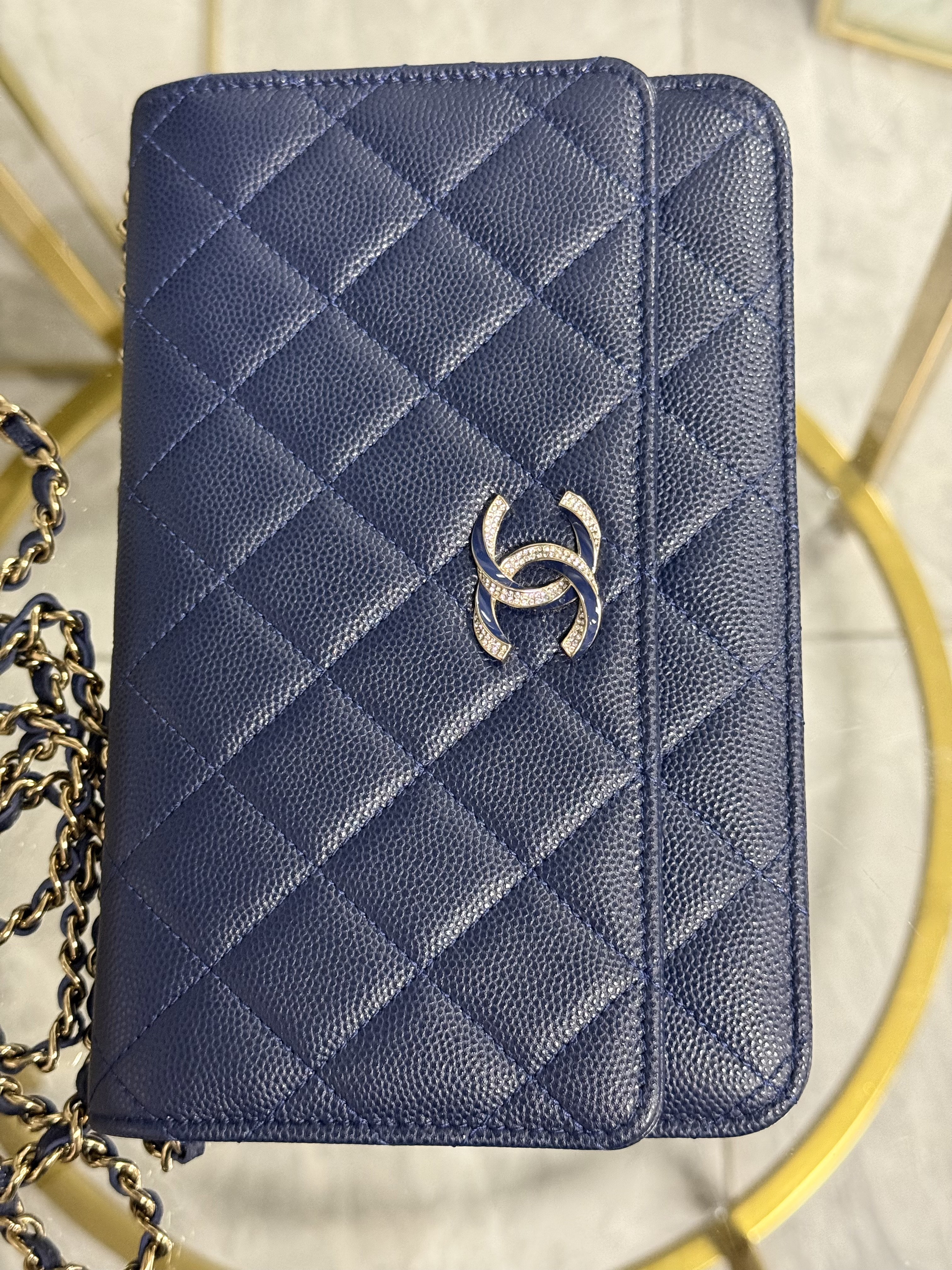 Chanel Wallet On Chain Azul Ltd Edition 