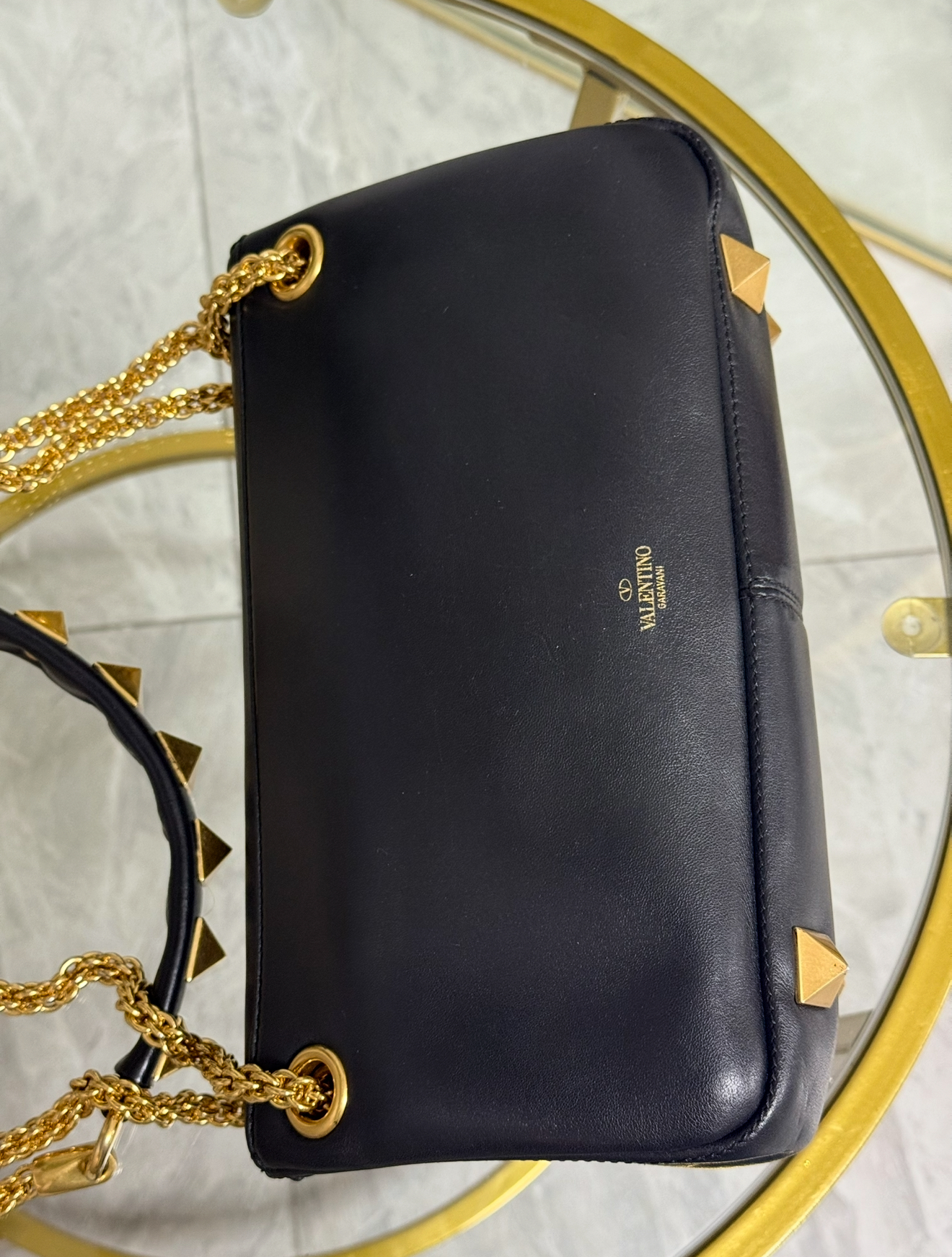 Valentino V Ring Negro