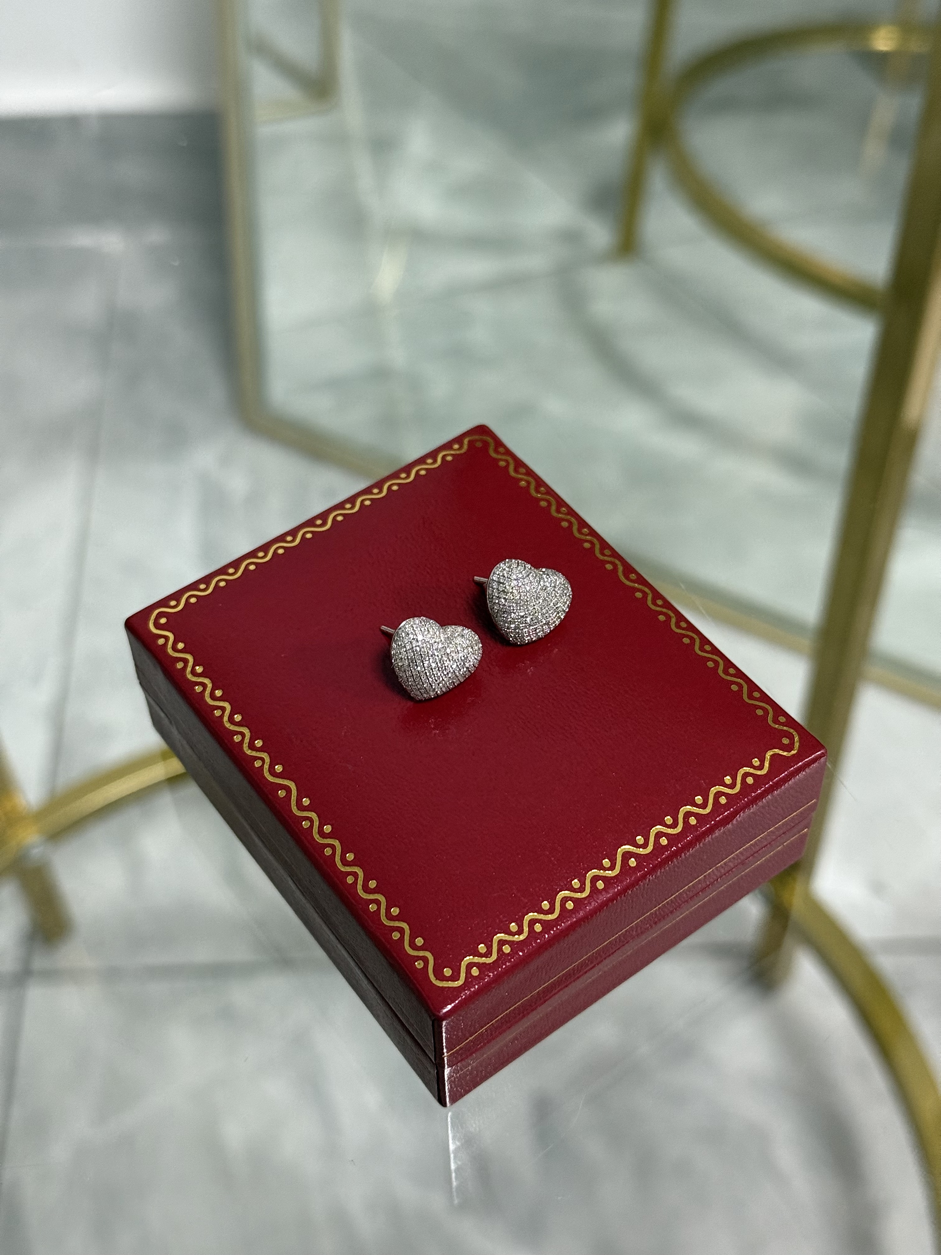 Aretes Oro 10kt y .60 Diamantes 