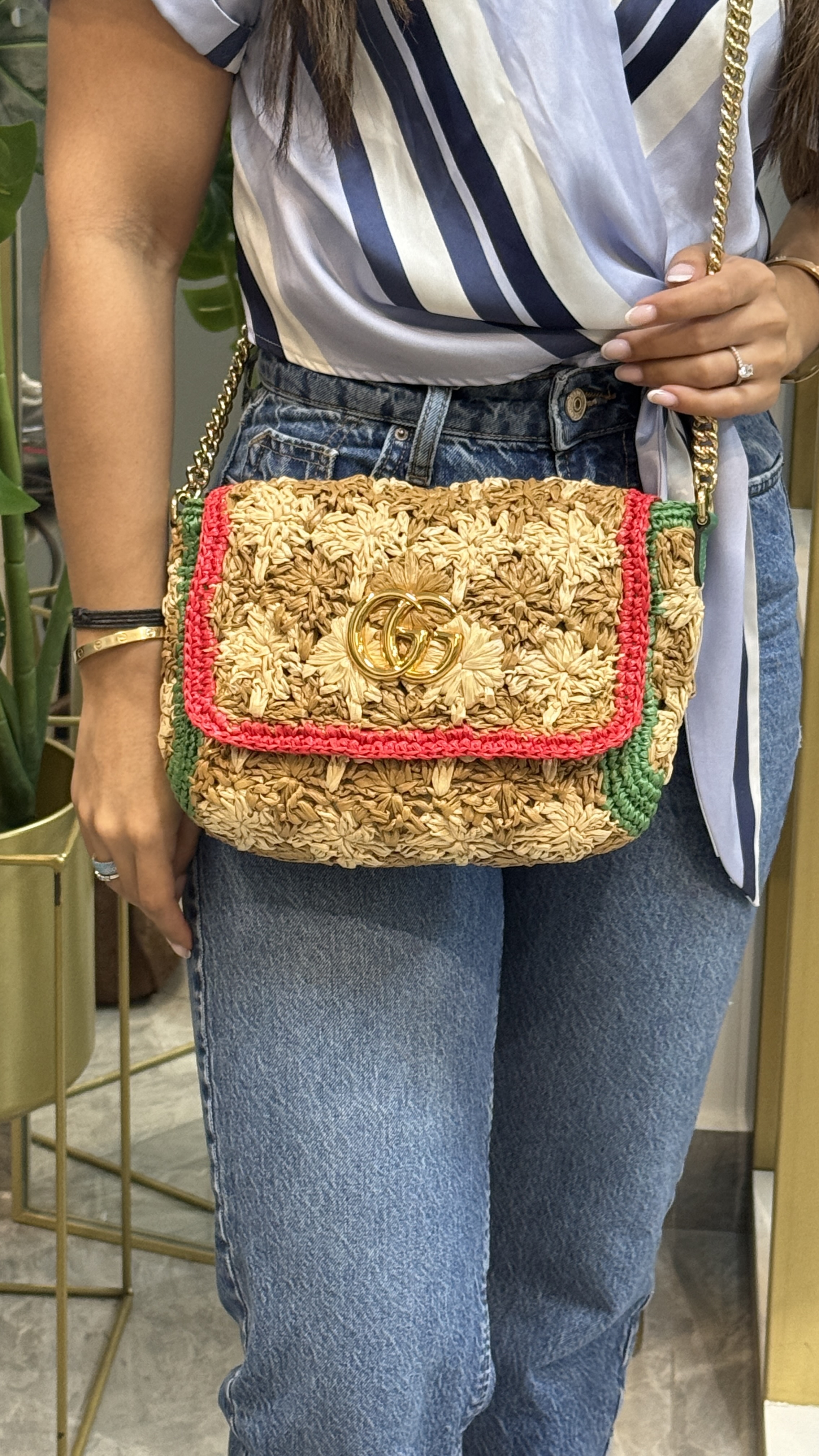 Gucci Raffia Bag