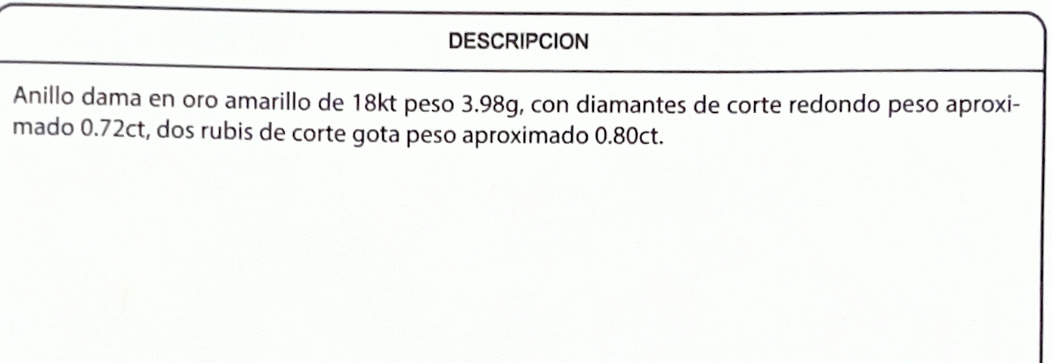 Anillo Oro 18kt Rubíes y Diamantes 