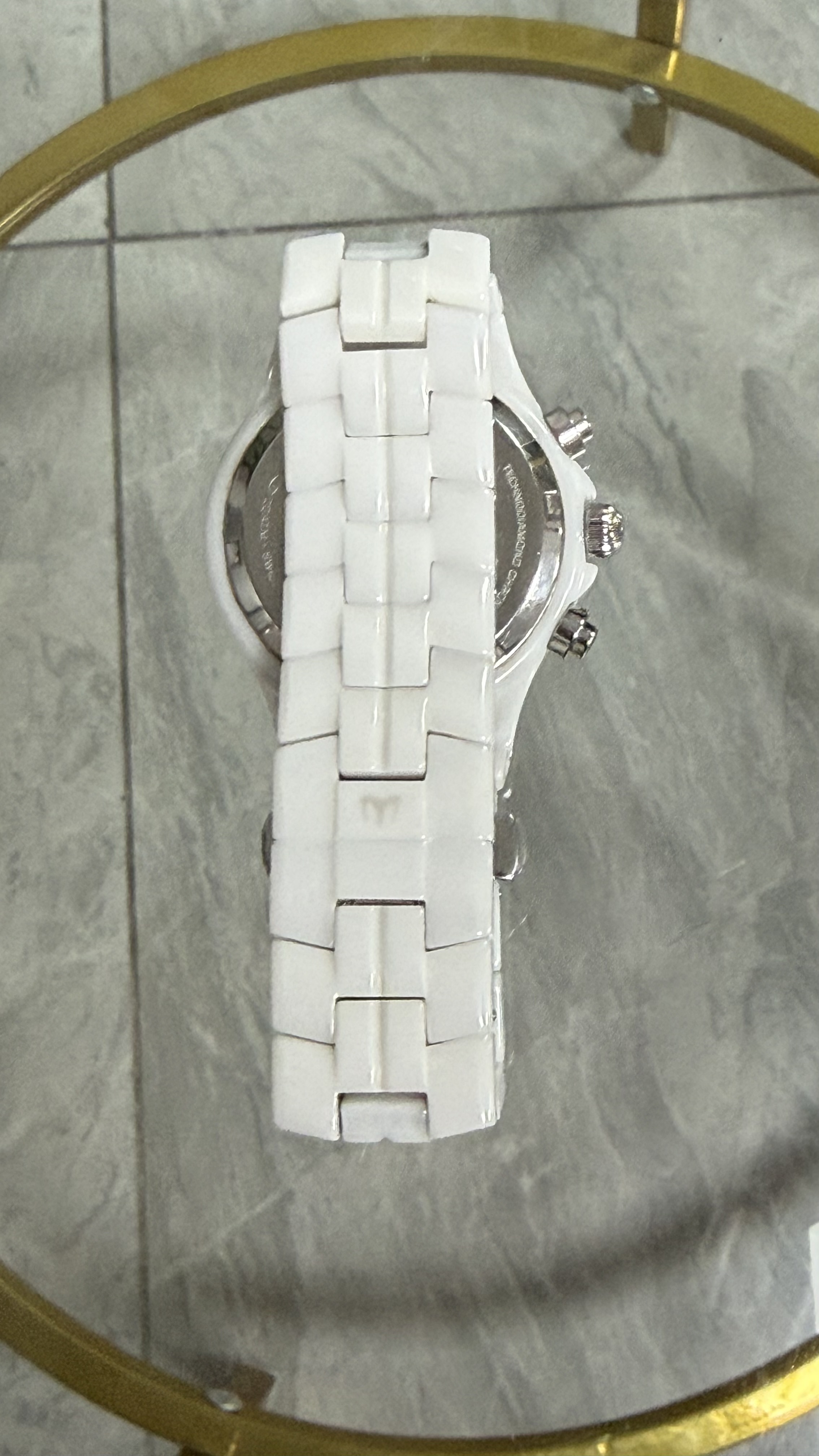 Technomarine Reloj de Ceramica, Acero y Diamantes 