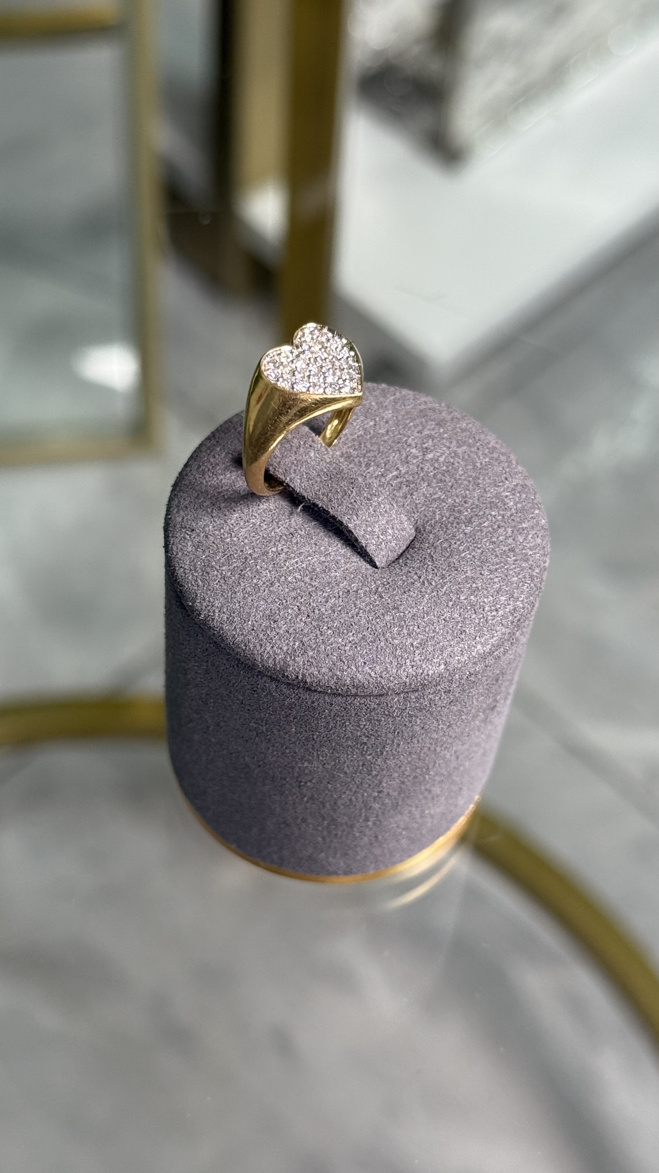 Anillo Oro Amarillo 18kt con Diamantes Talla 4