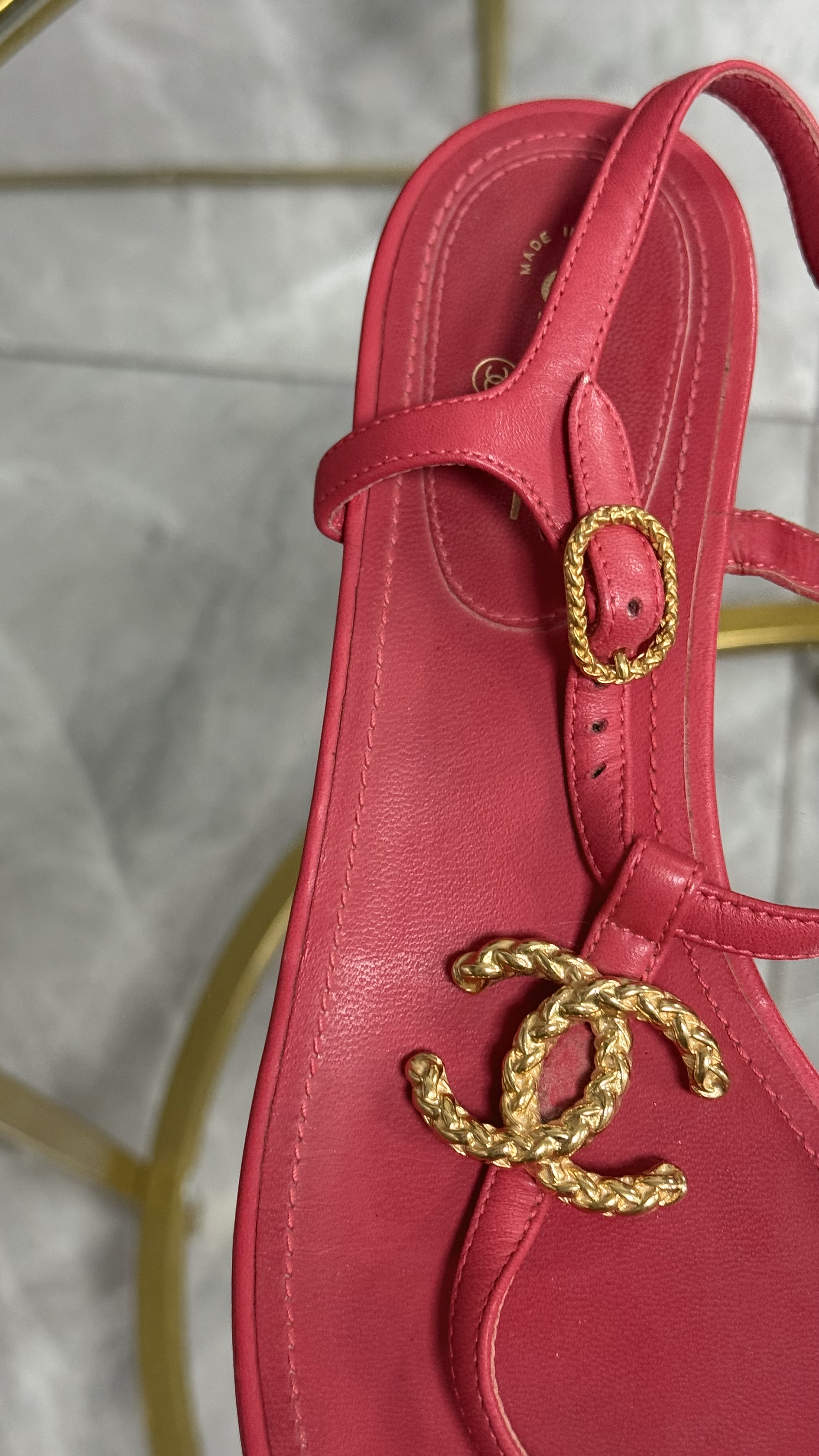 Chanel Sandals Talla 38 