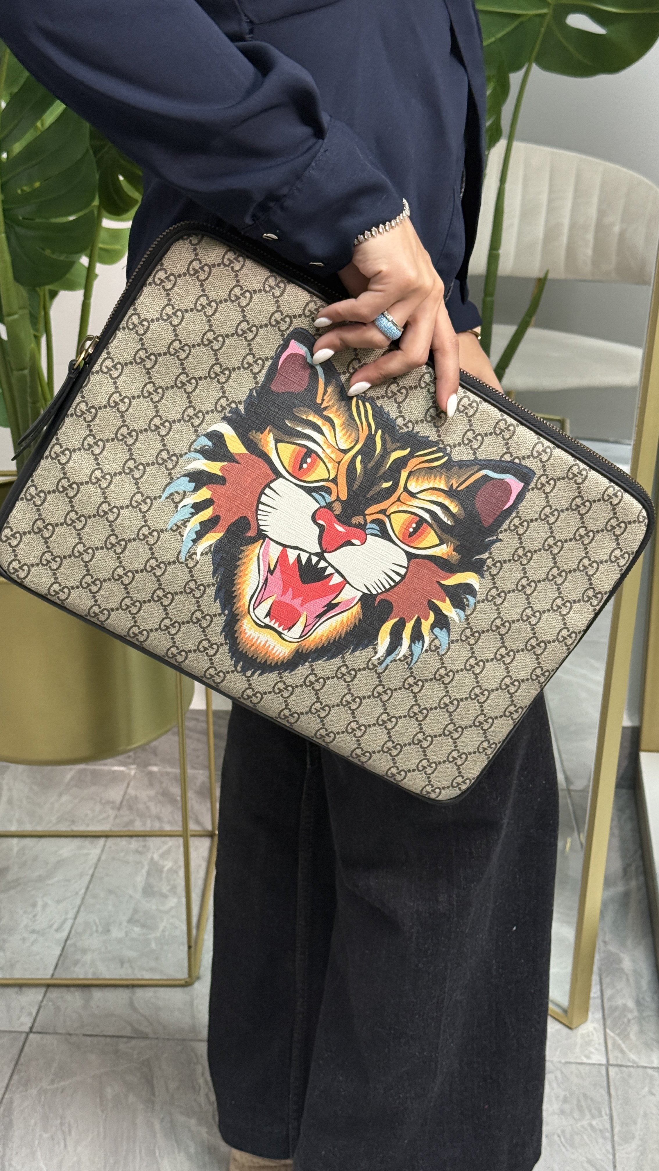 Gucci Tiger Computer Pouch