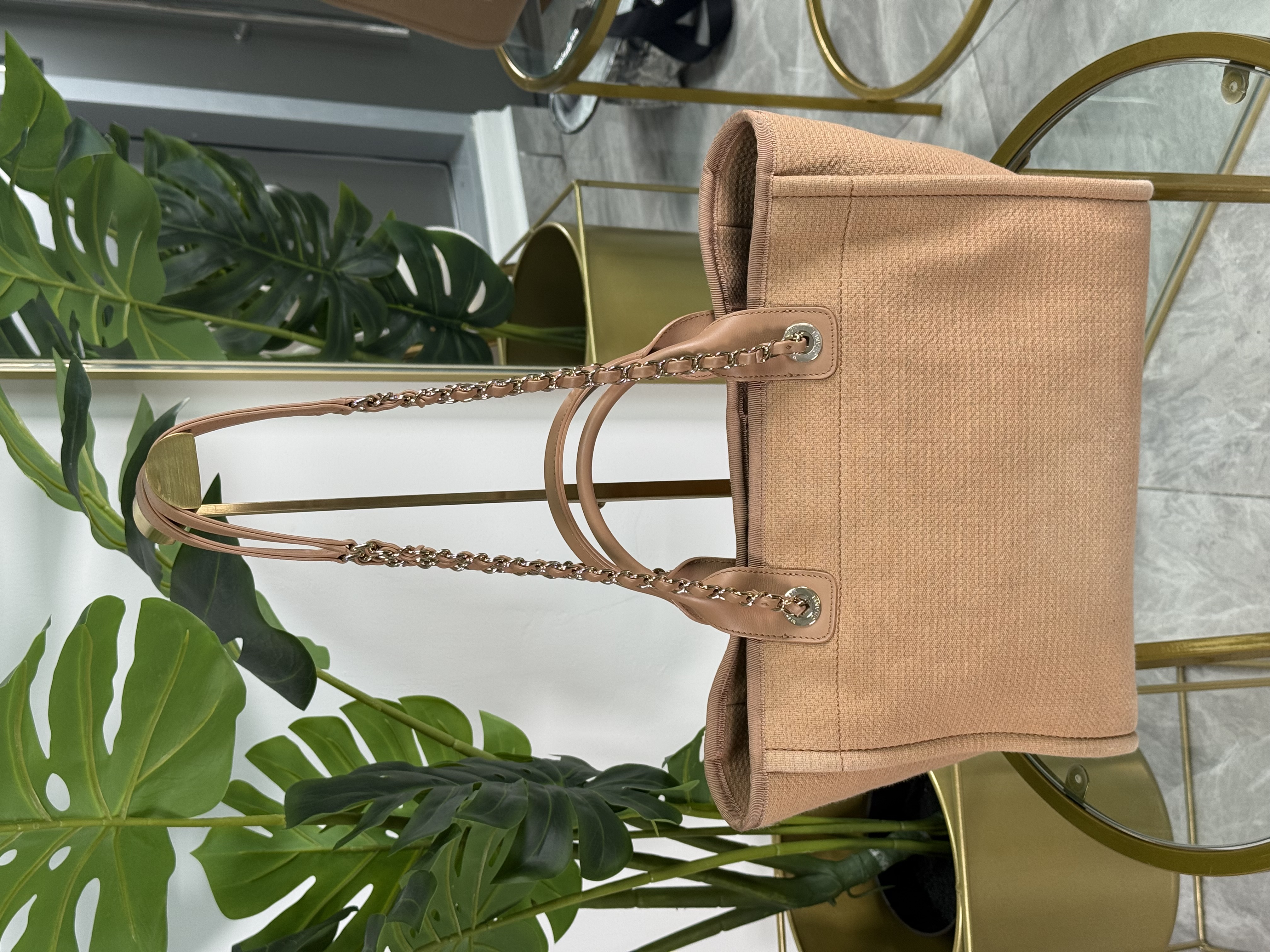 Chanel Deauville Small Camel