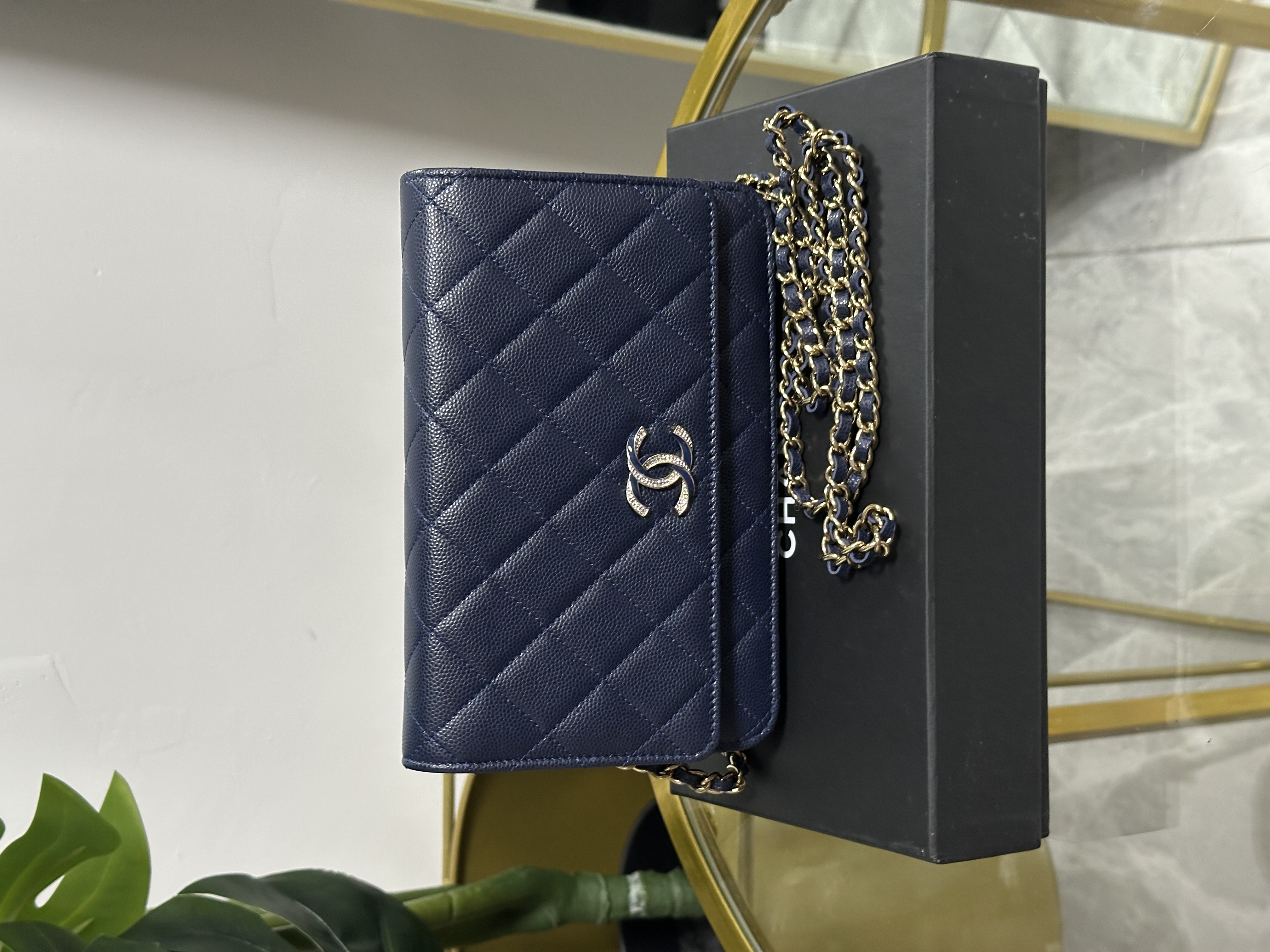 Chanel Wallet On Chain Azul Ltd Edition 