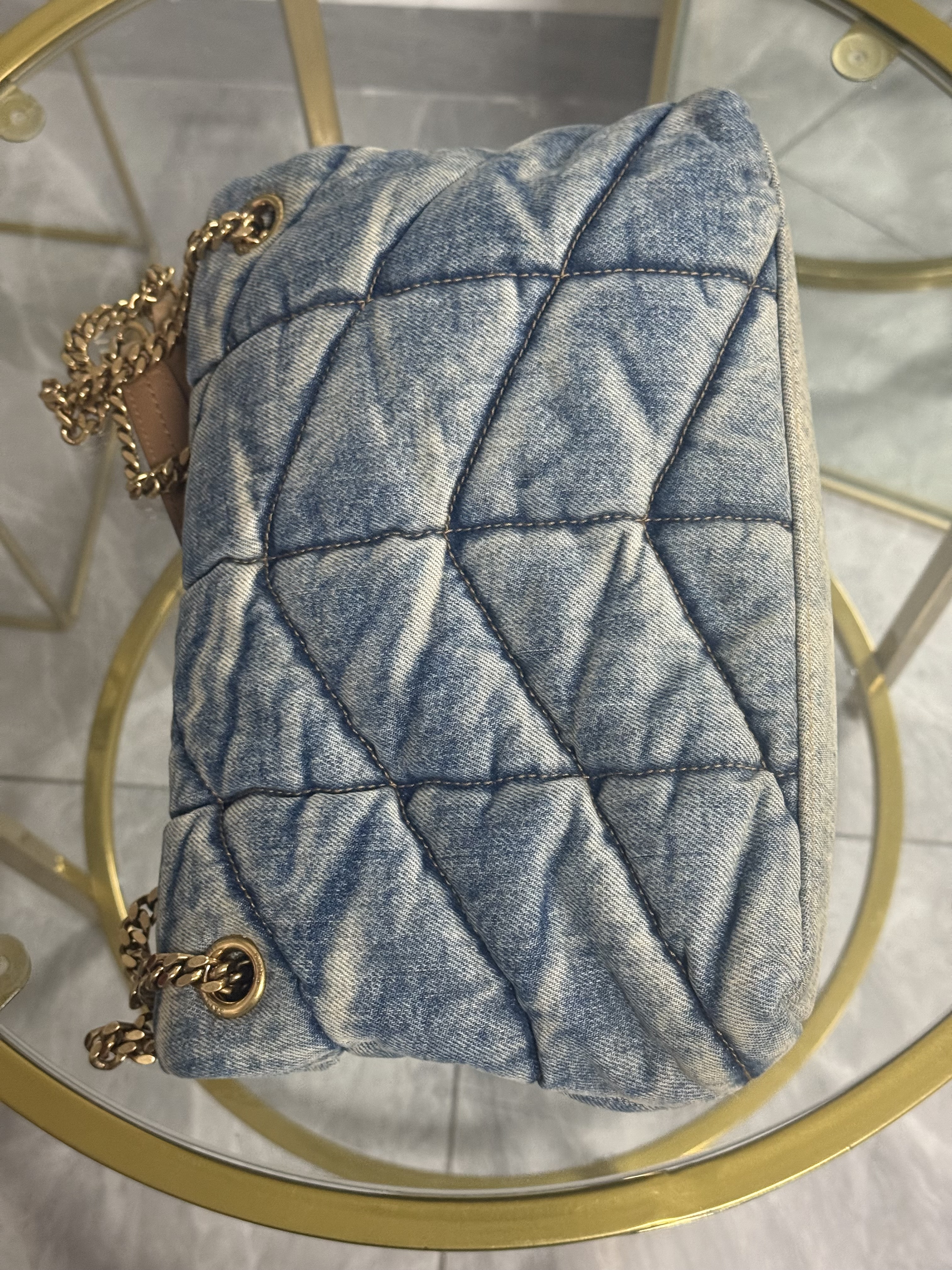 Saint Laurent Puffer Small Denim