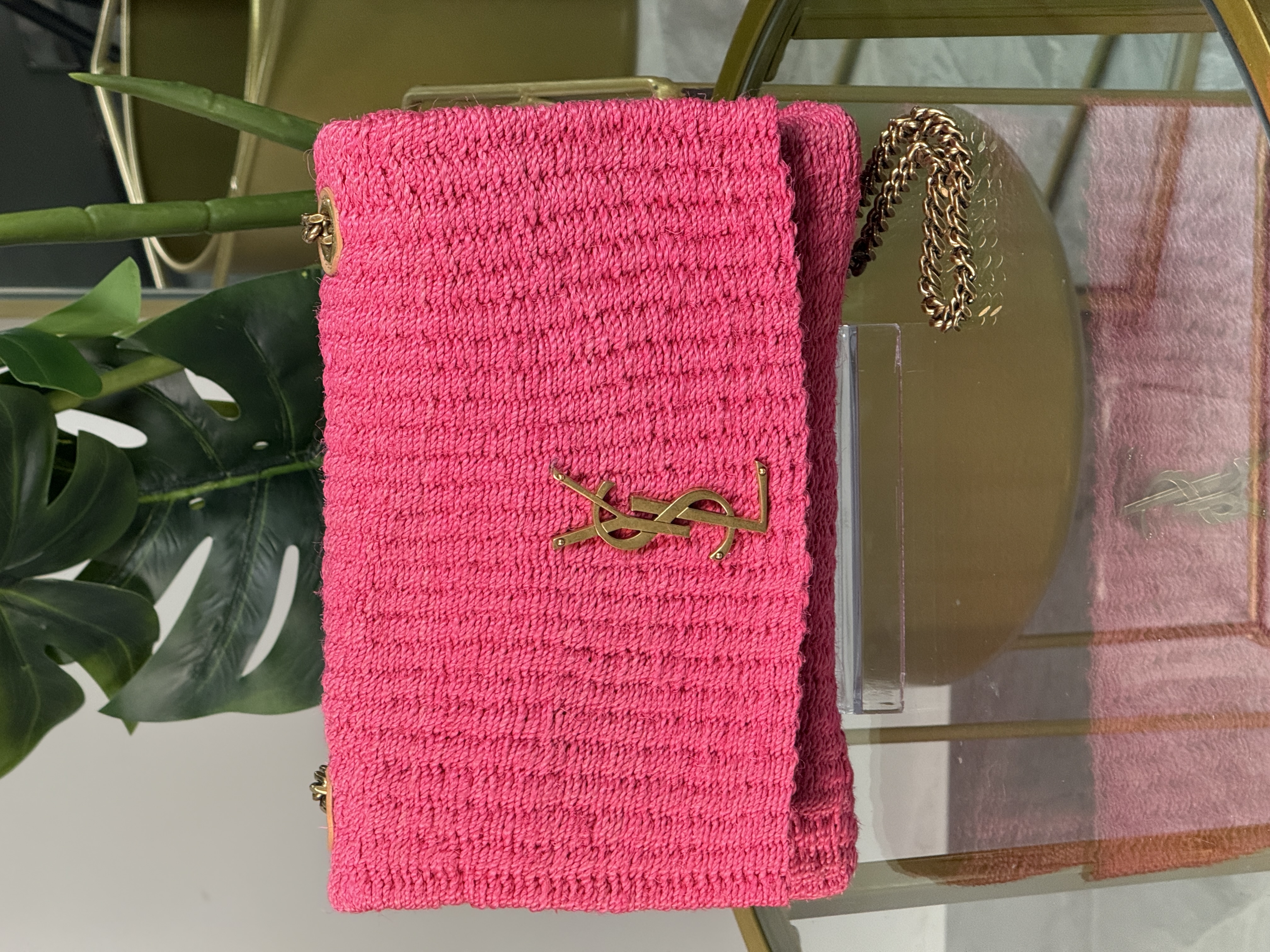 Saint Laurent Kate Rafia