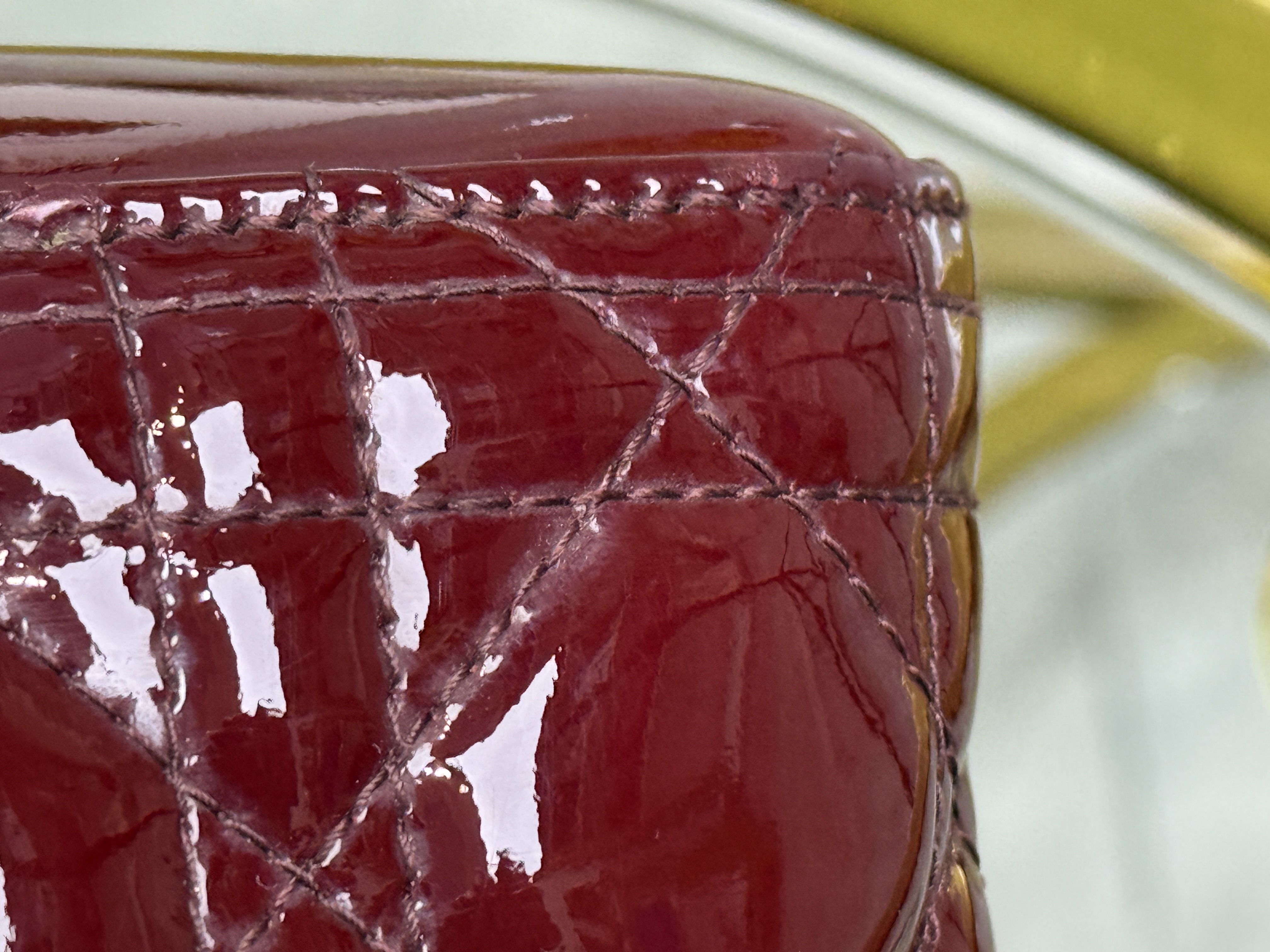 Lady Dior Large Patent Leather 