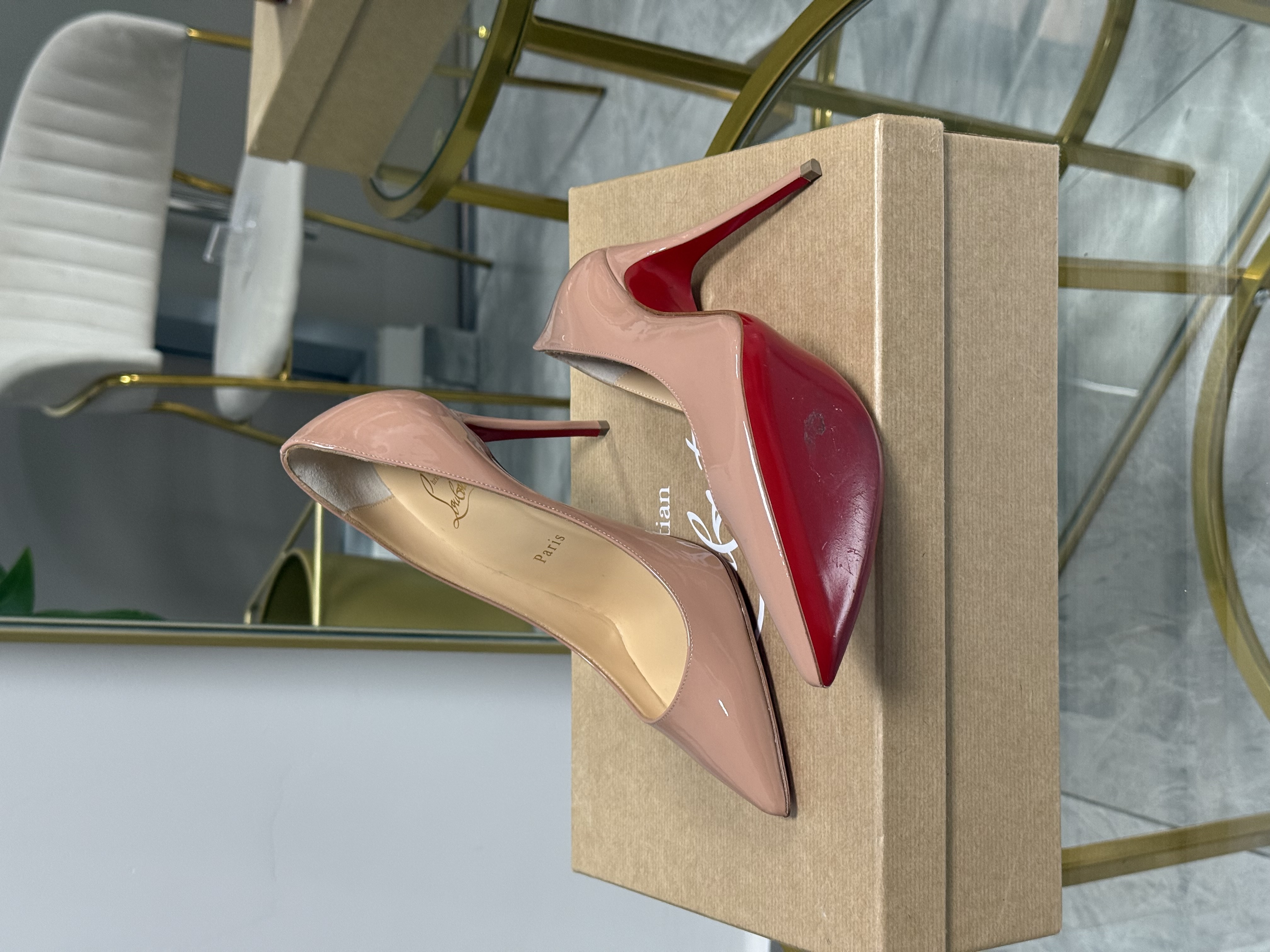 Louboutin Nude Pumps Talla 36