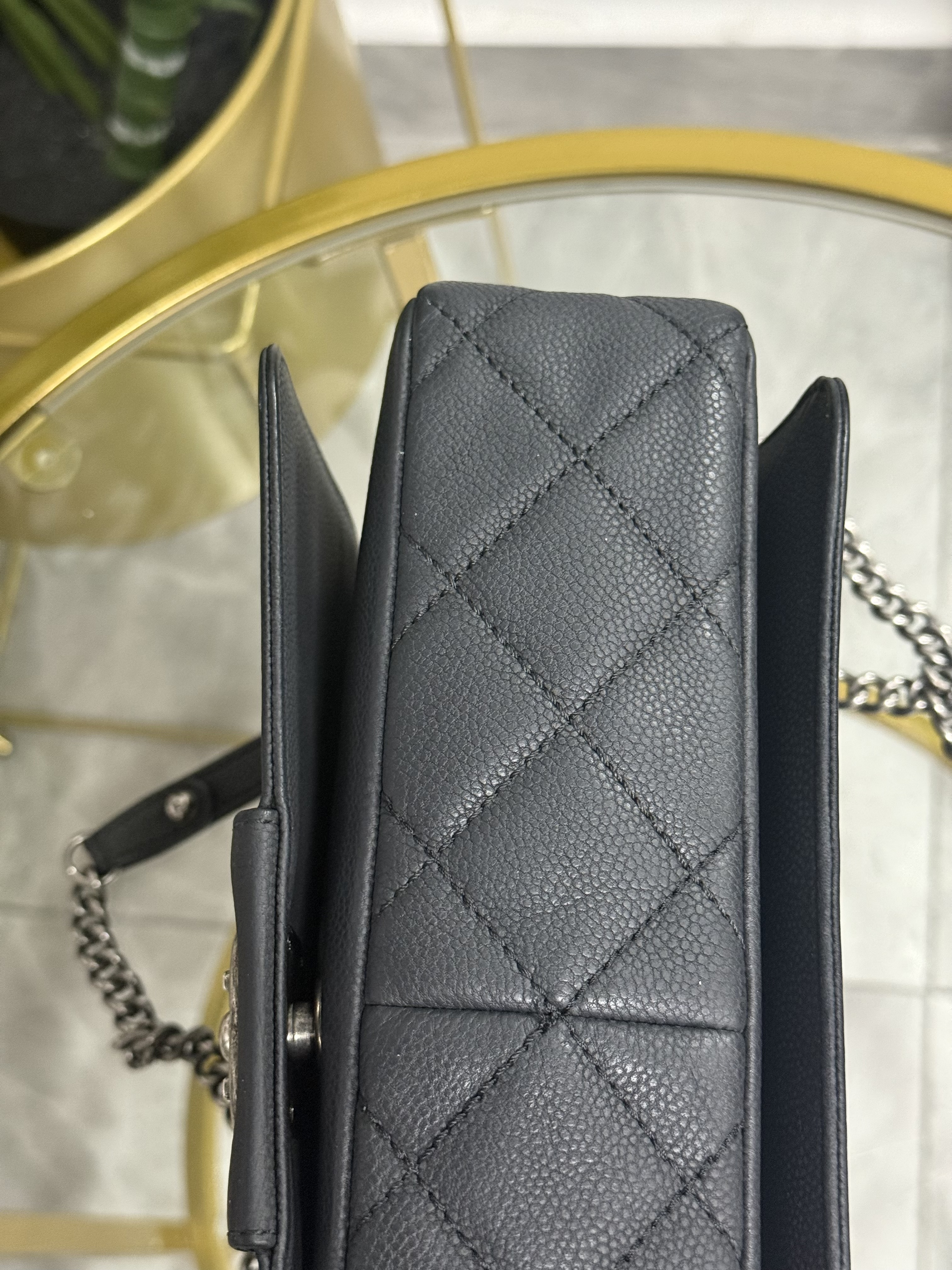 Chanel Single Flap Caviar Negro Mate