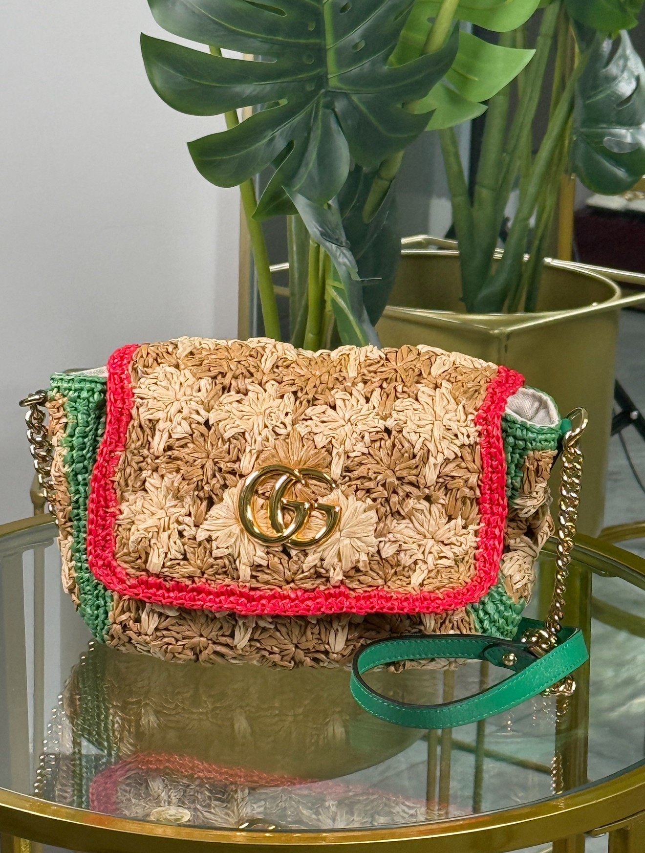 Gucci Raffia Bag
