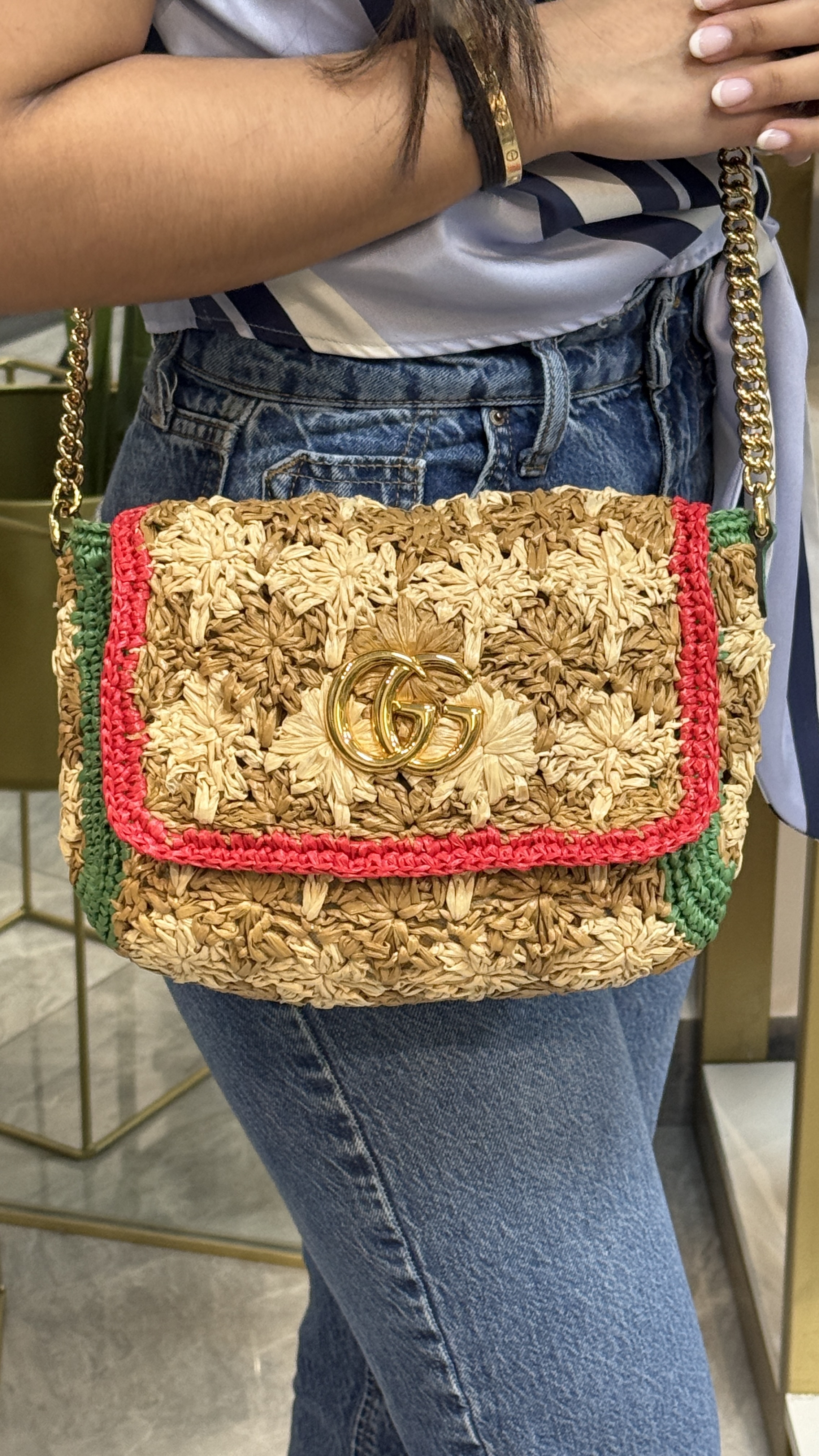 Gucci Raffia Bag