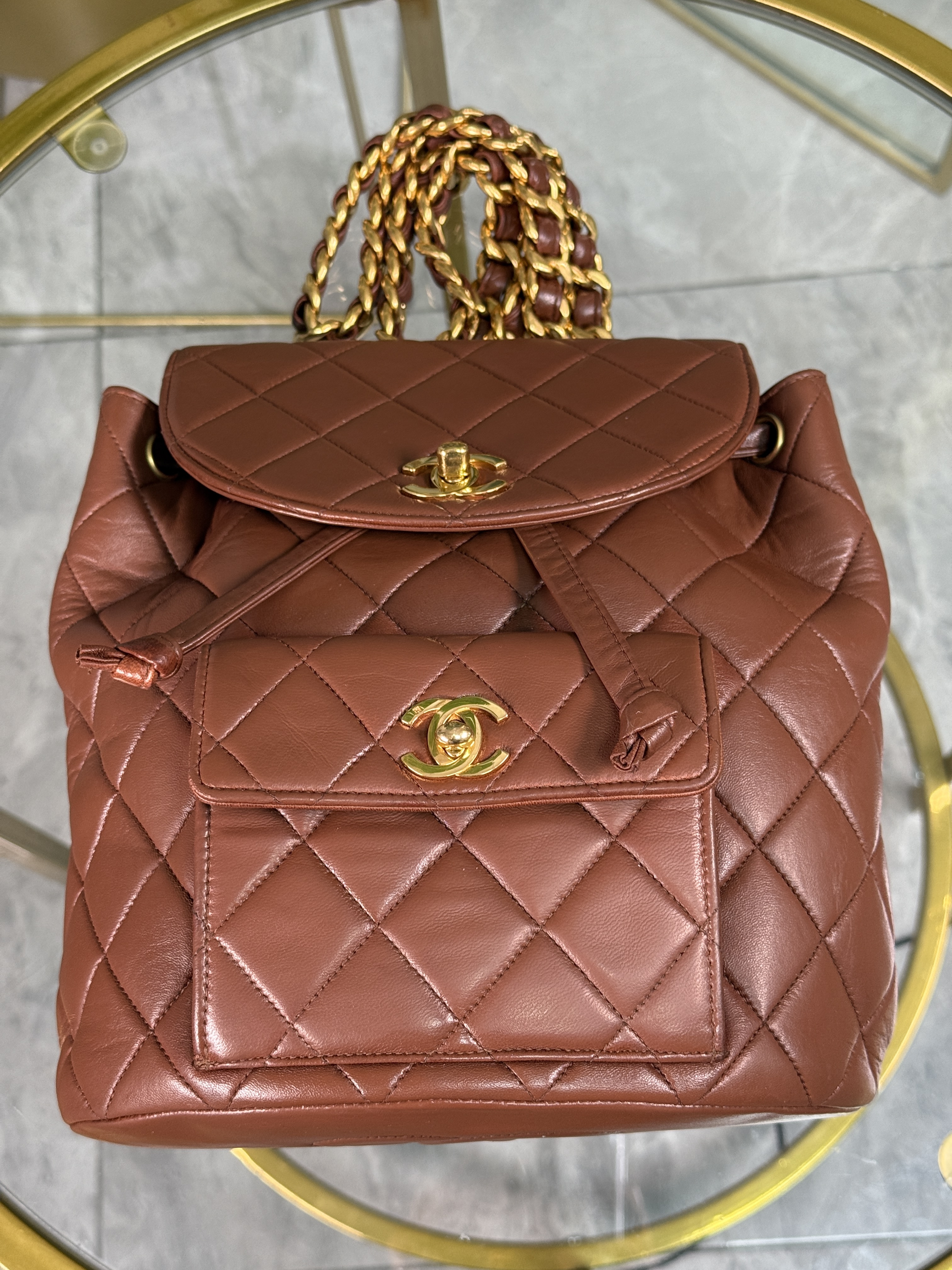 Chanel Backpack M Terracota