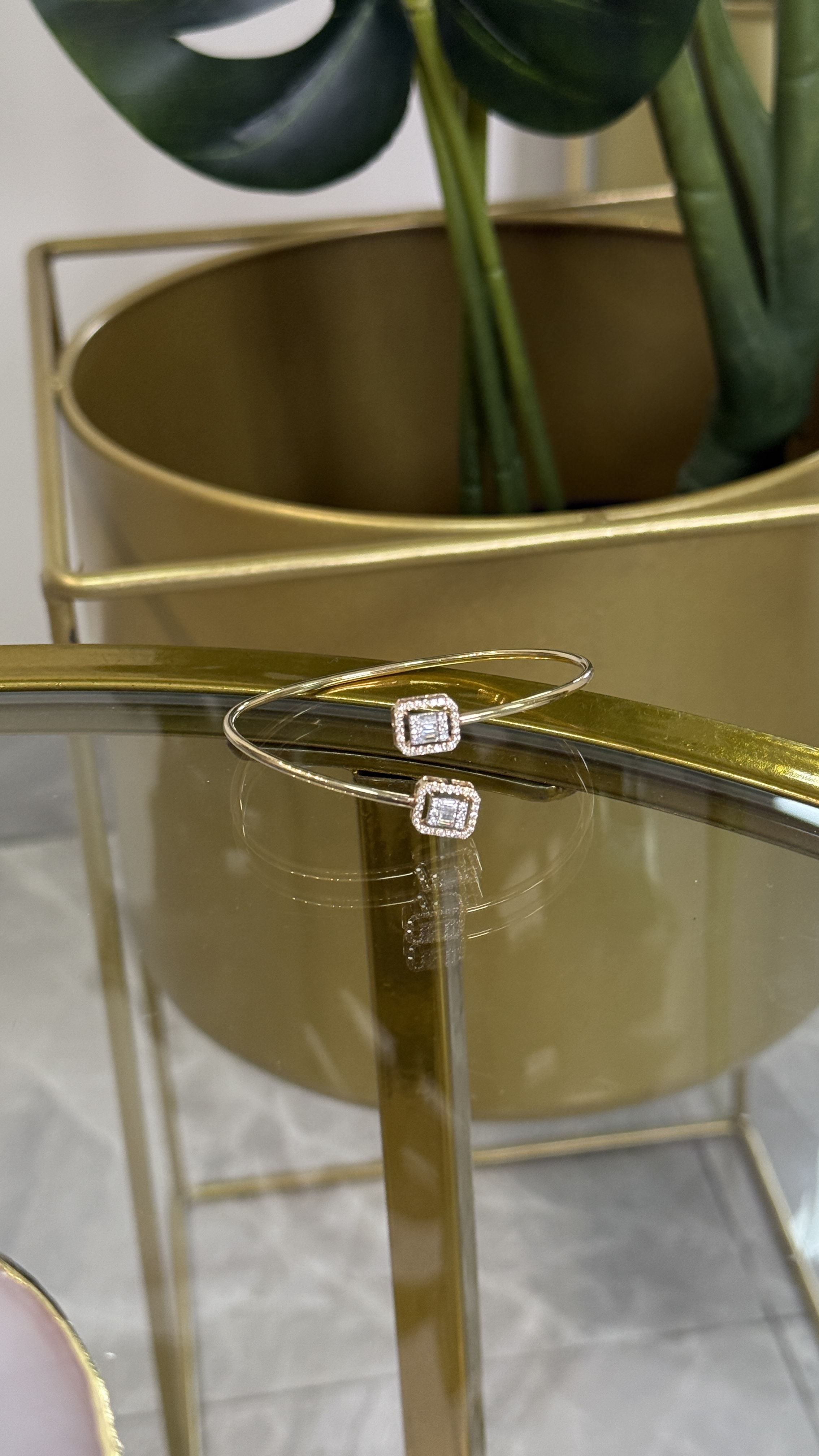 Pulsera Oro Amarillo14k 6.25g con Diamantes 1 ct