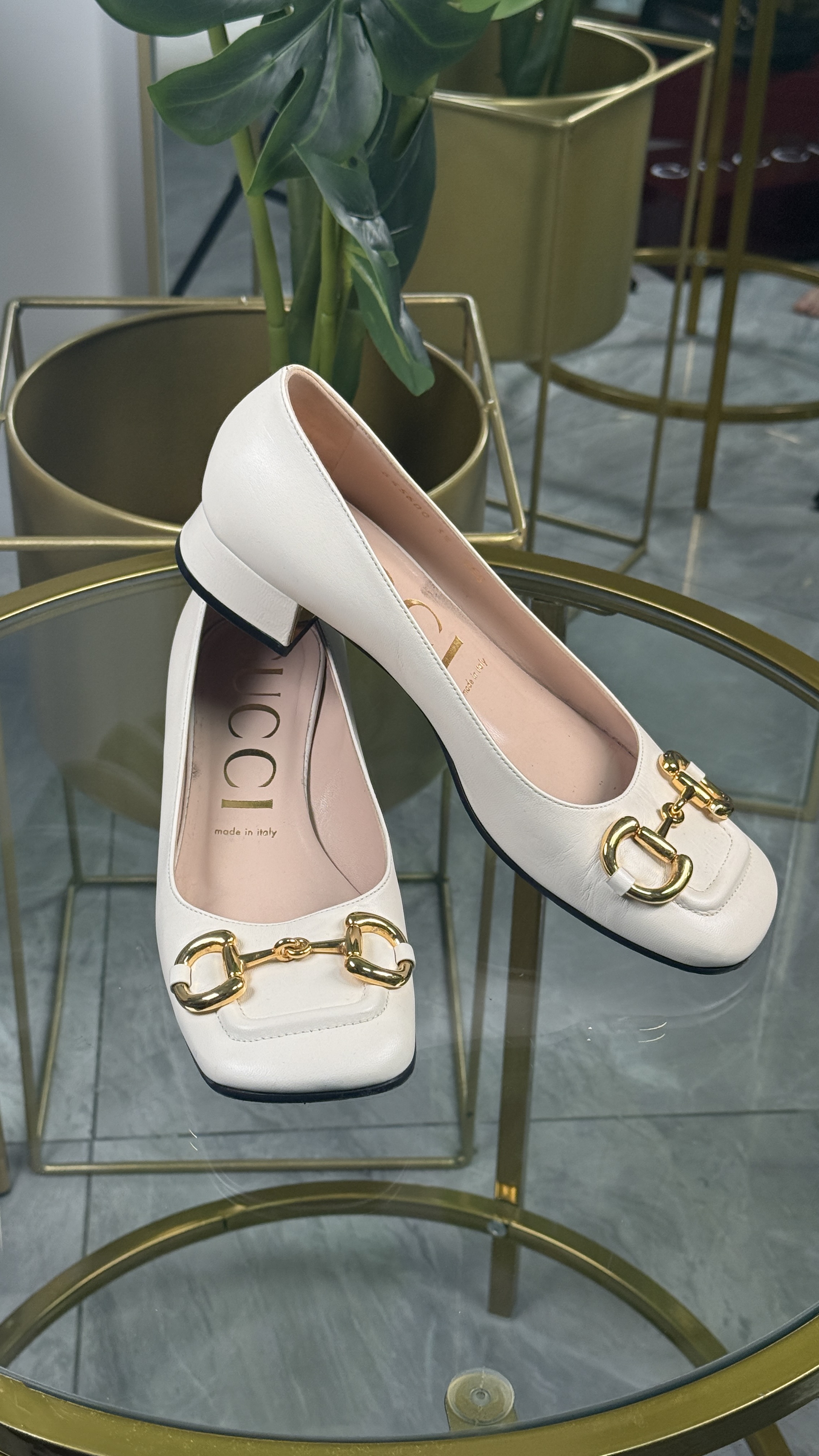 Gucci HORSEBIT Talla 8 Crema