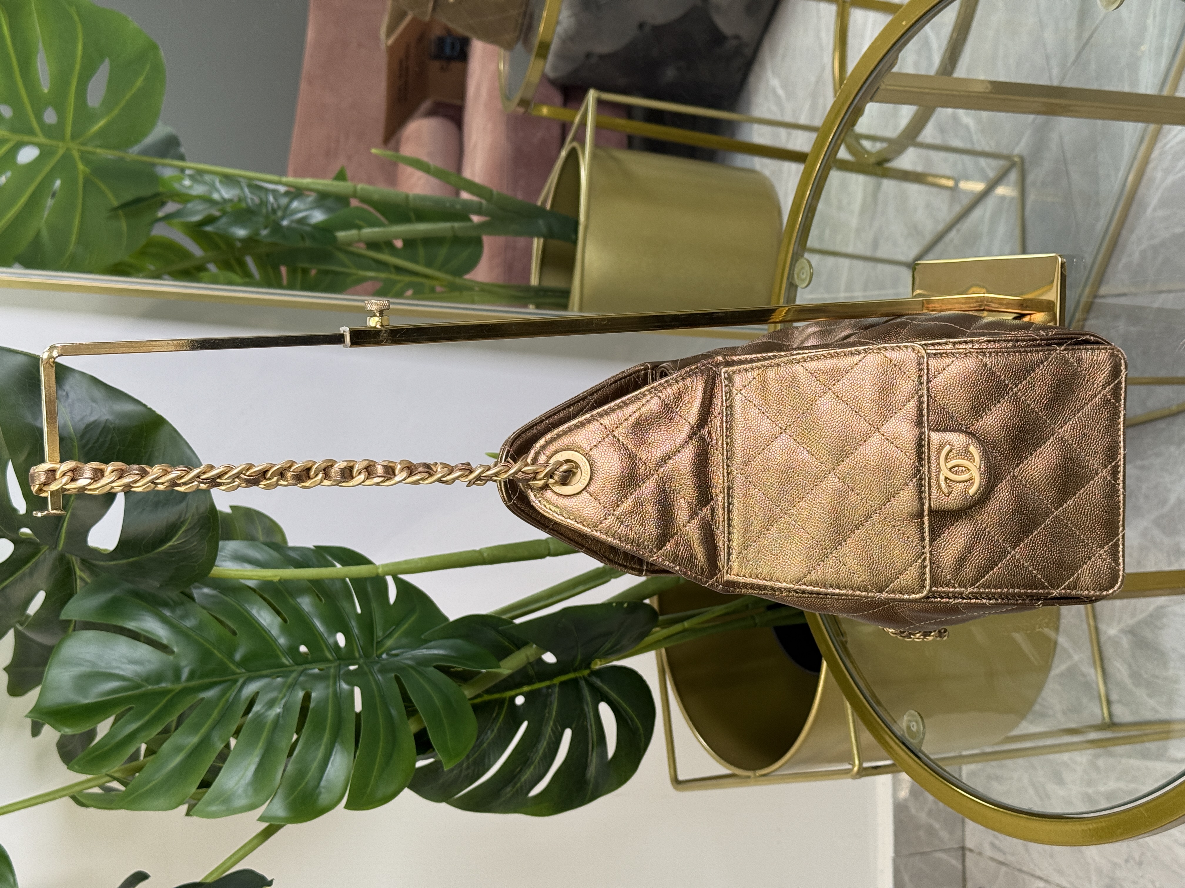 Chanel 25 Small Bronze Gold