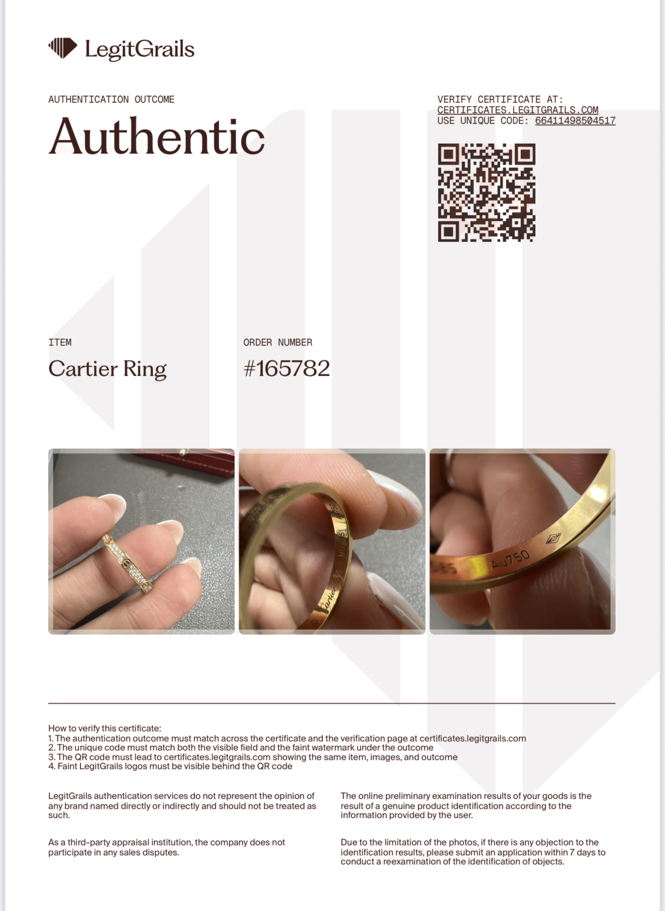 Cartier Love Anillo Oro 18kt con Diamantes Talla 55 (7.25)