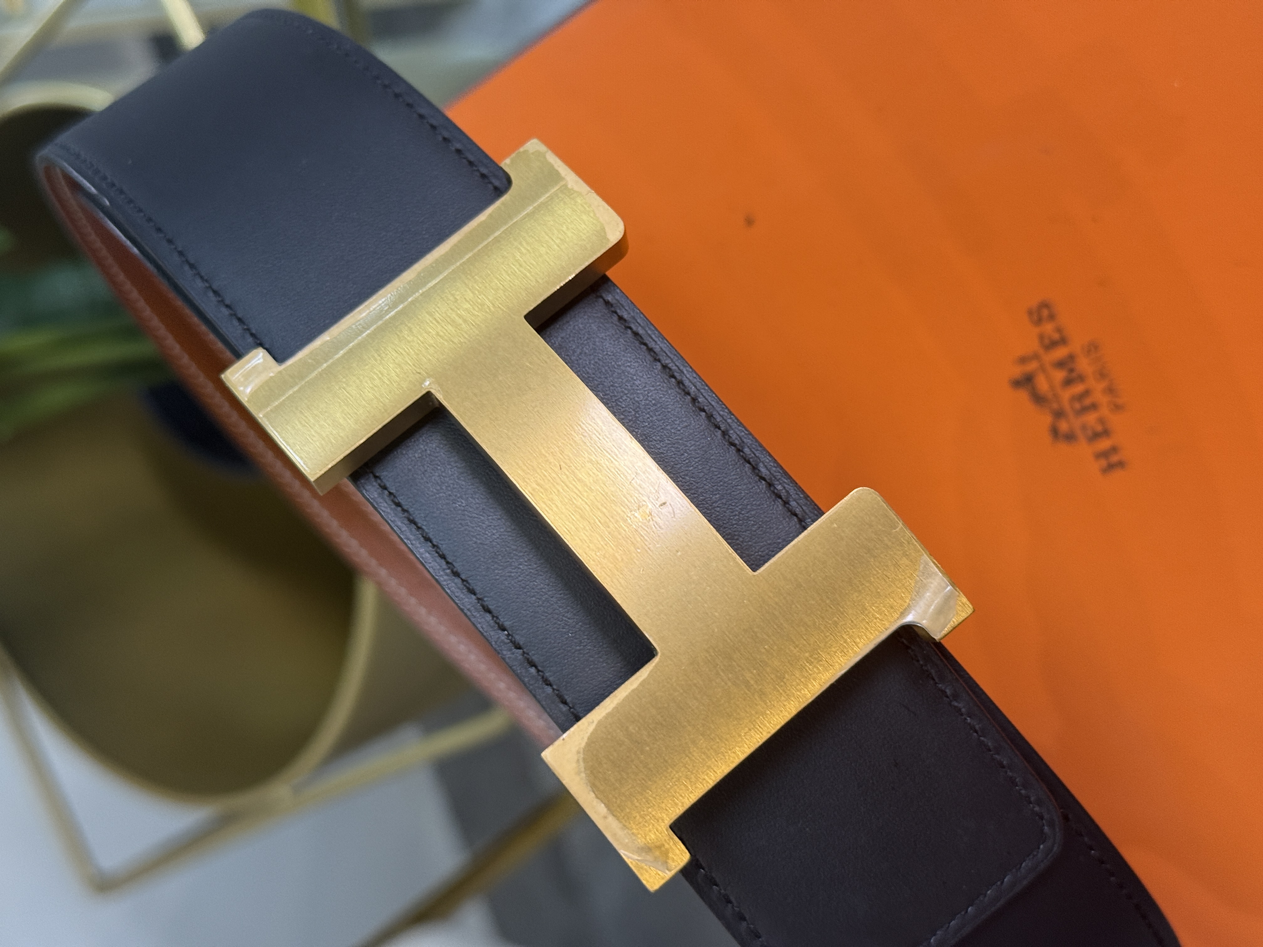 Hermes Reversible Belt Talla 95