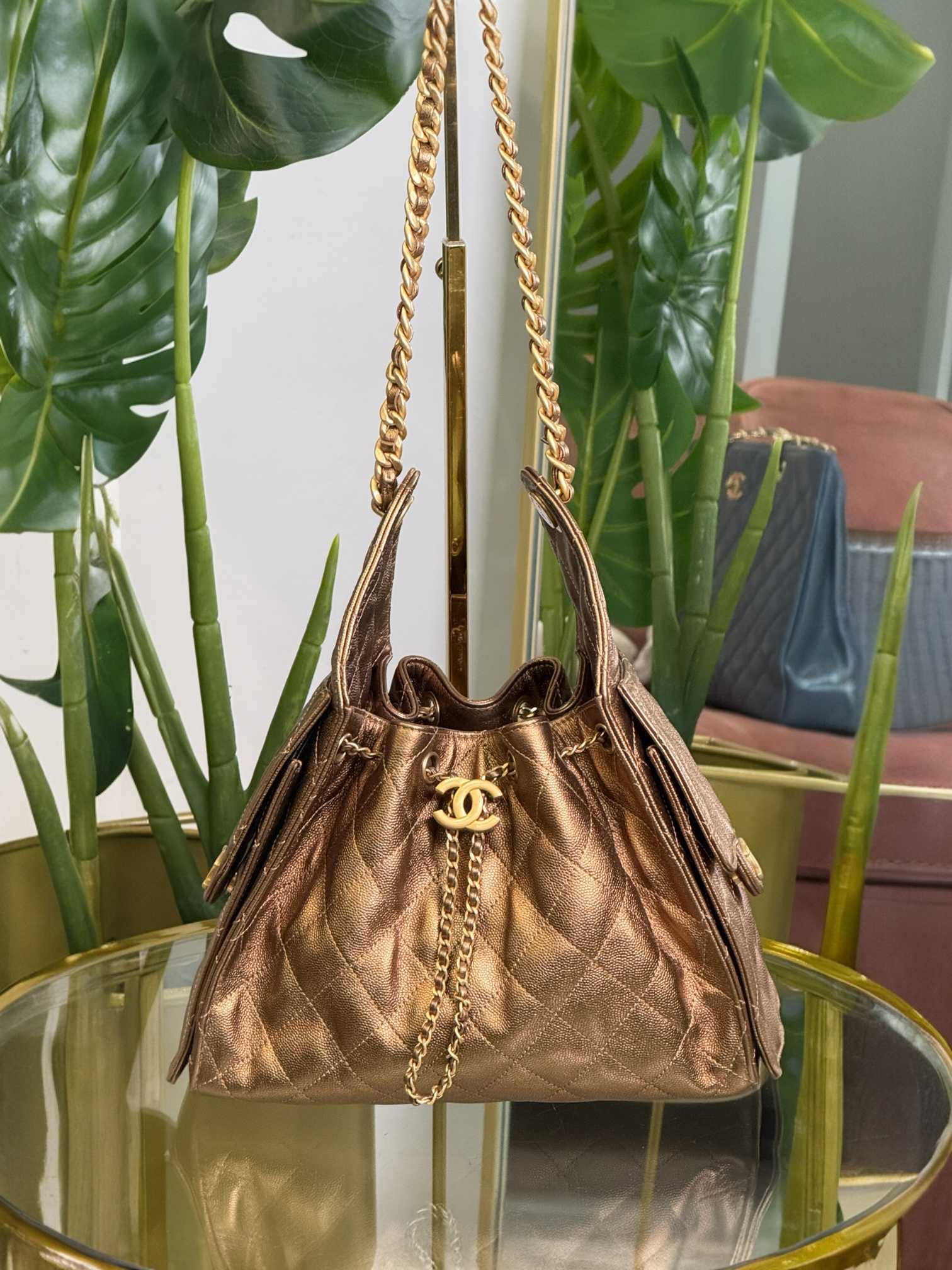 Chanel 25 Small Bronze Gold