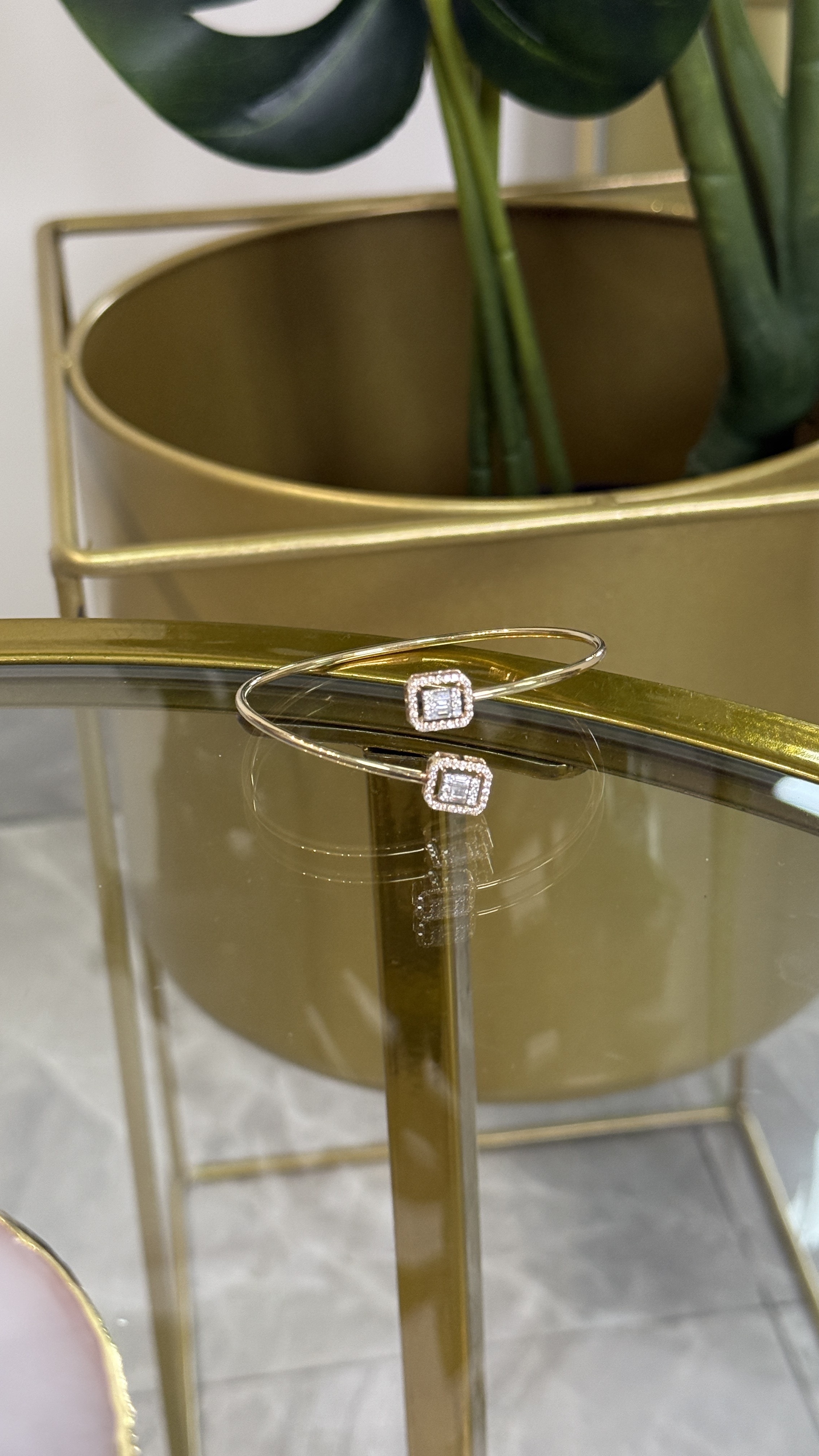 Pulsera Oro Amarillo14k 6.25g con Diamantes 1 ct