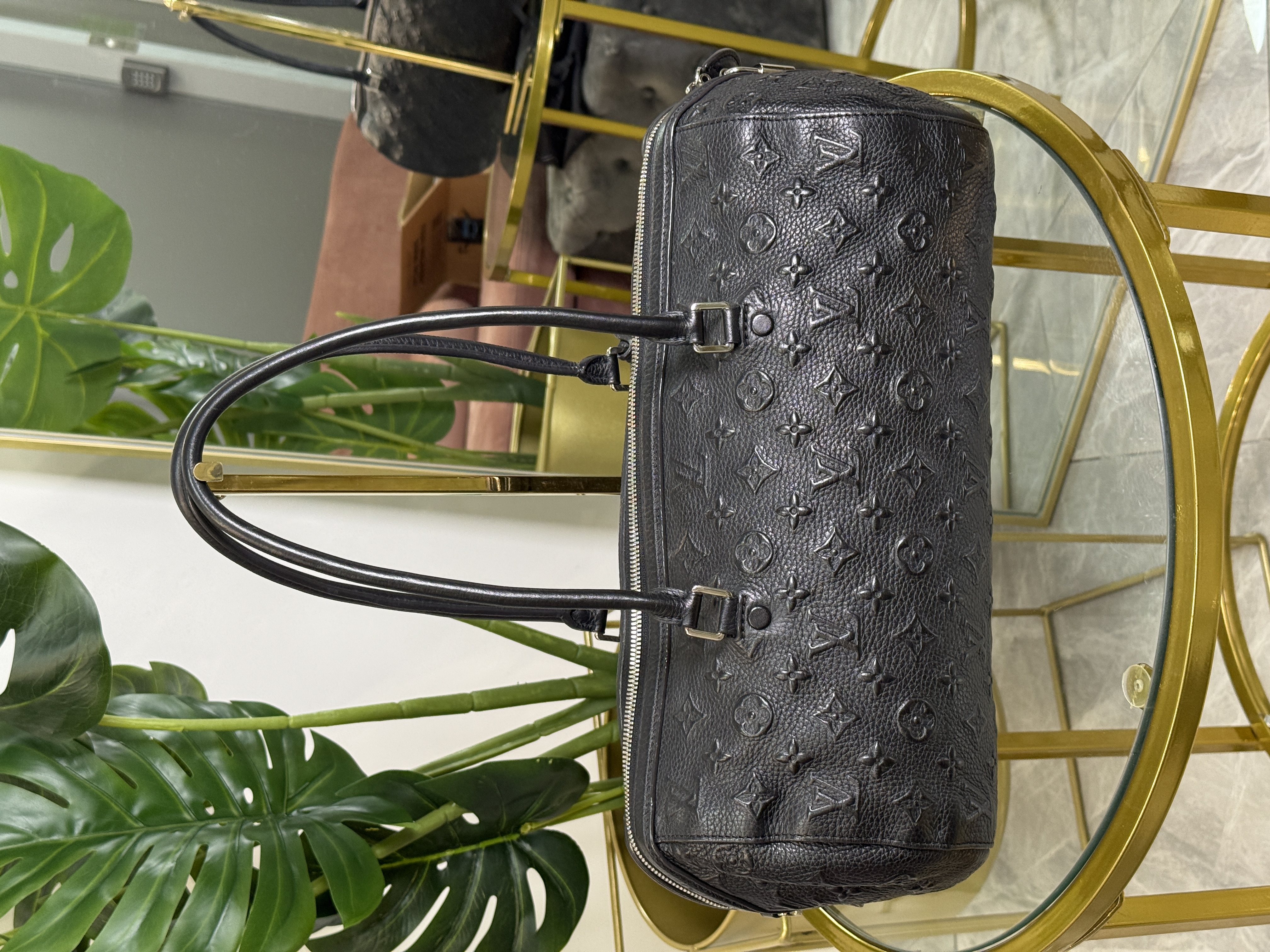 Louis Vuitton Papillon Empreinte Leather Negro   