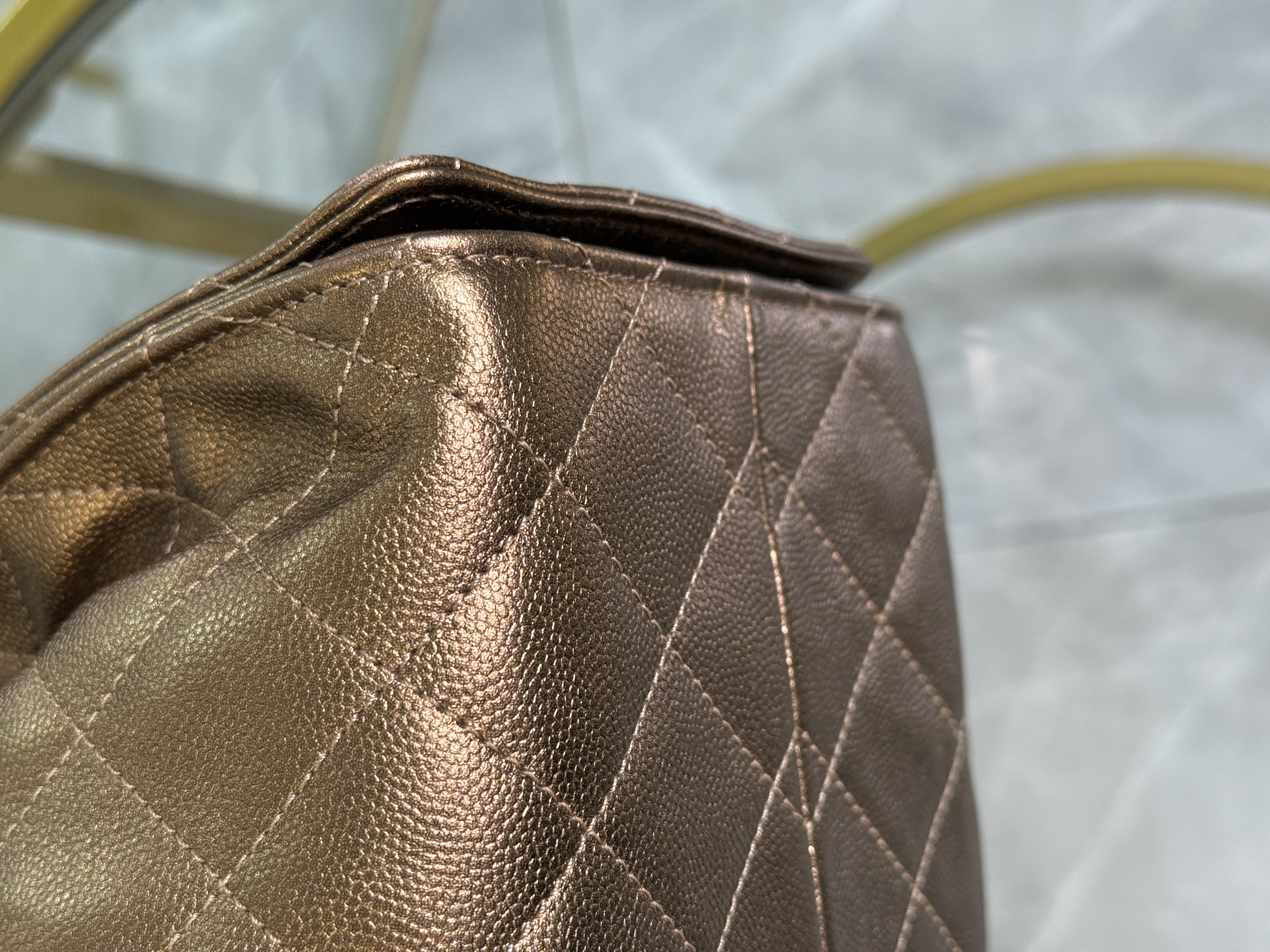 Chanel 25 Small Bronze Gold
