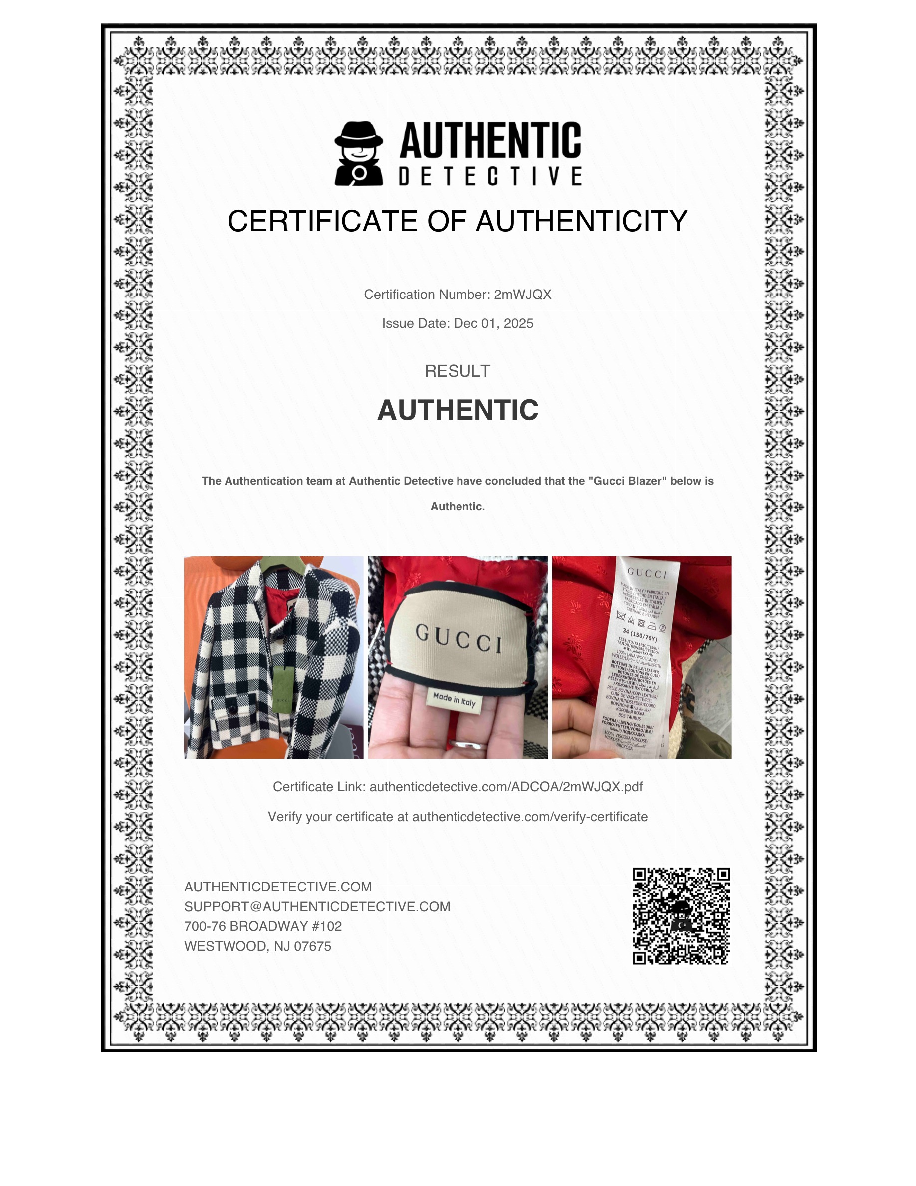 Gucci Chaqueta Talla 34 (4)