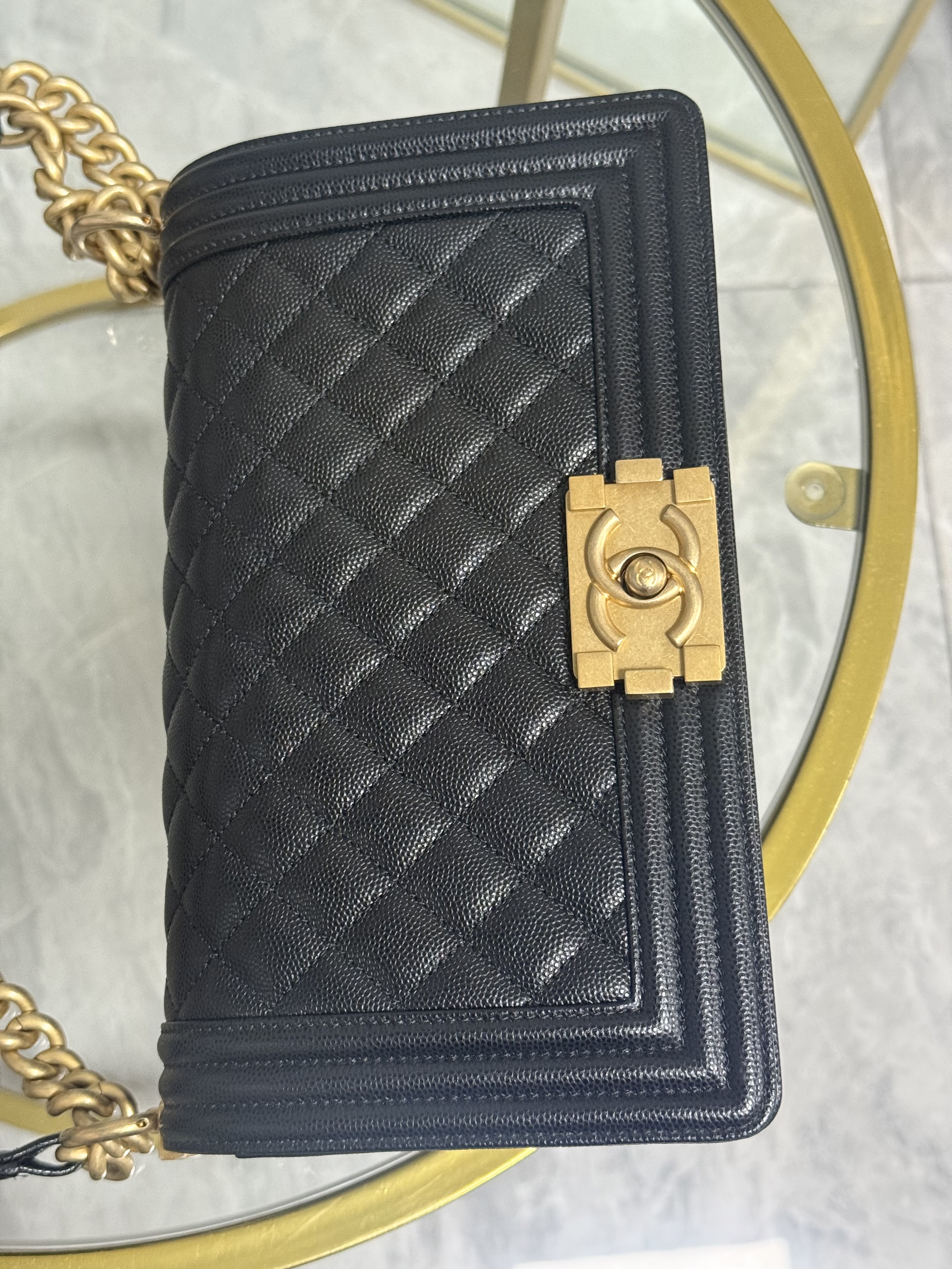 Chanel Boy Medium Black Caviar