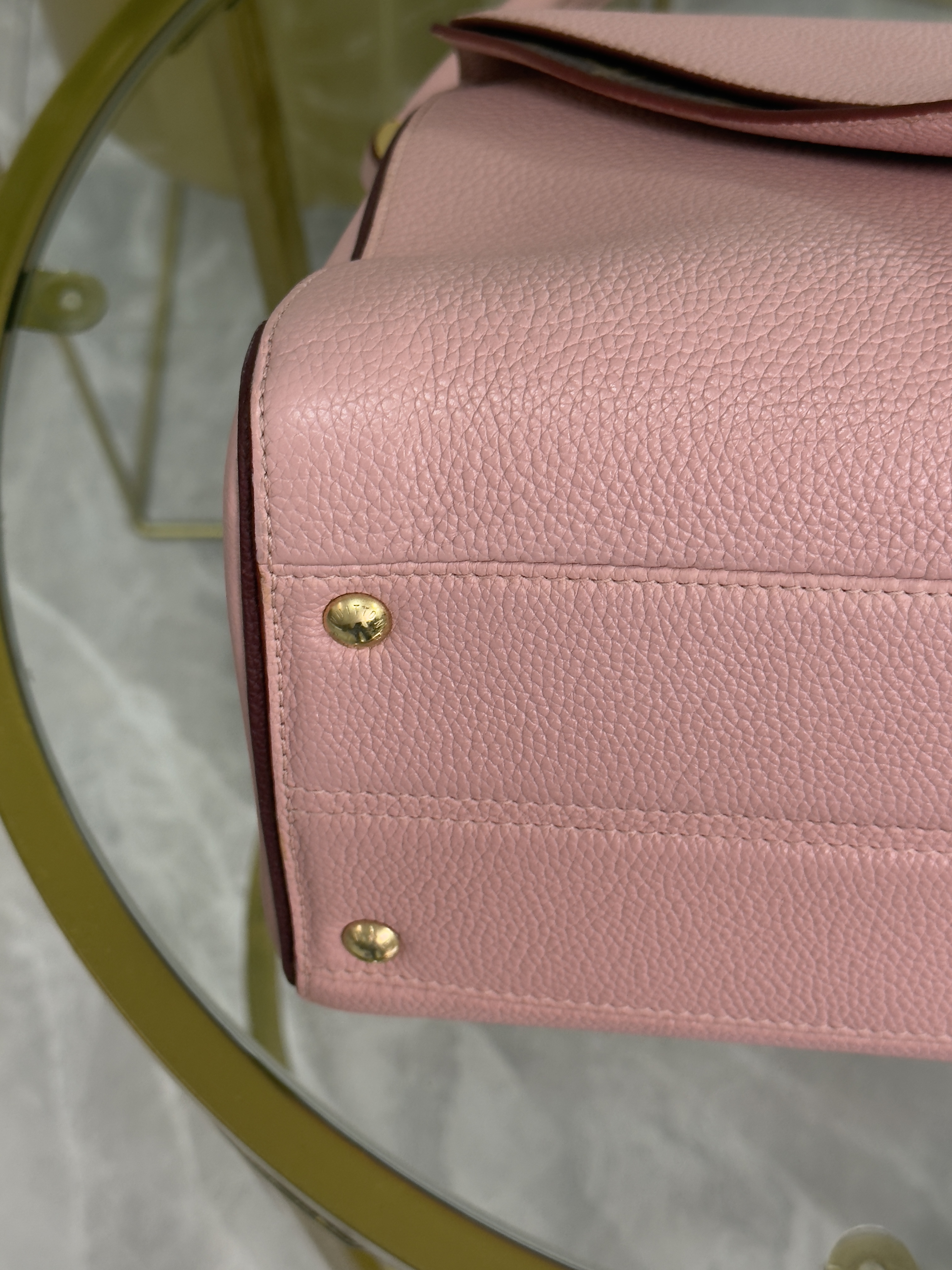 Louis Vuitton Crossbody/Tote Piel Rosa y Monogram 
