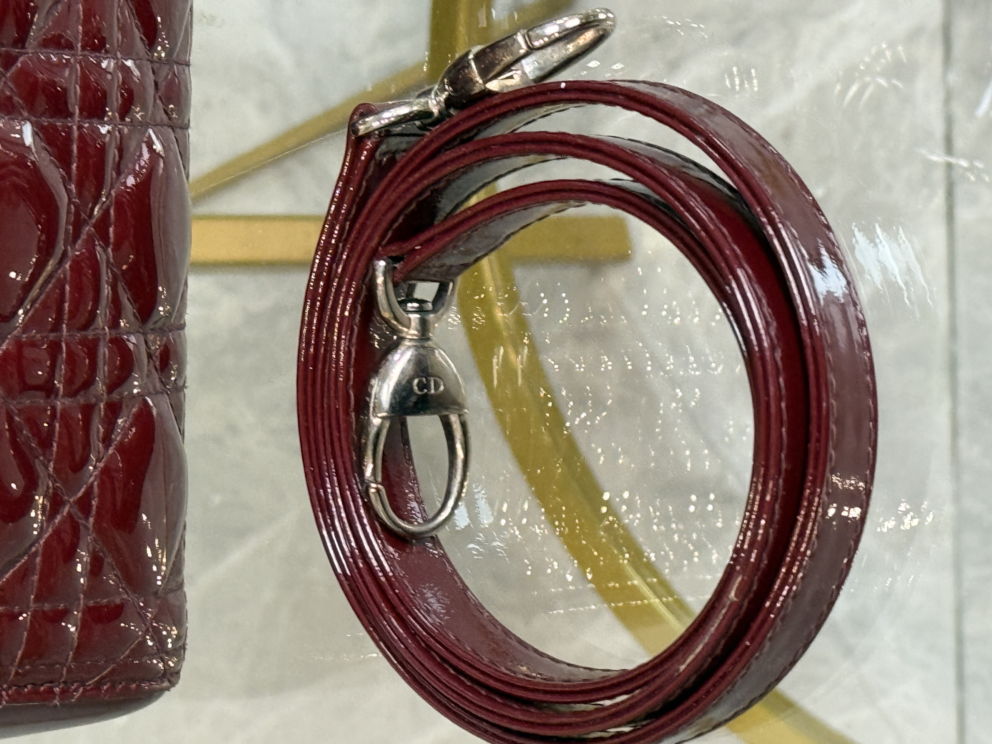 Lady Dior Large Patent Leather 
