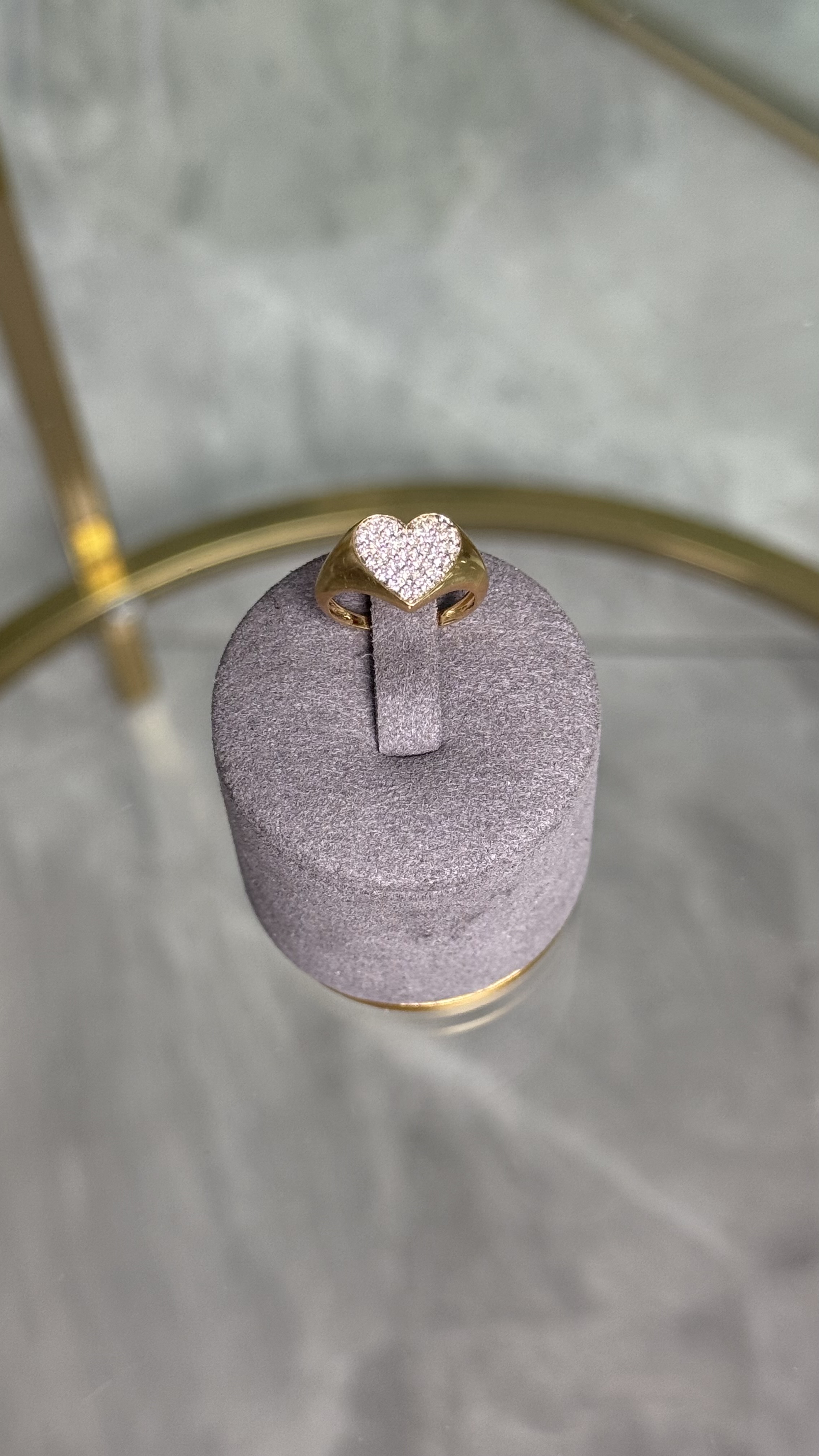 Anillo Oro Amarillo 18kt con Diamantes Talla 4