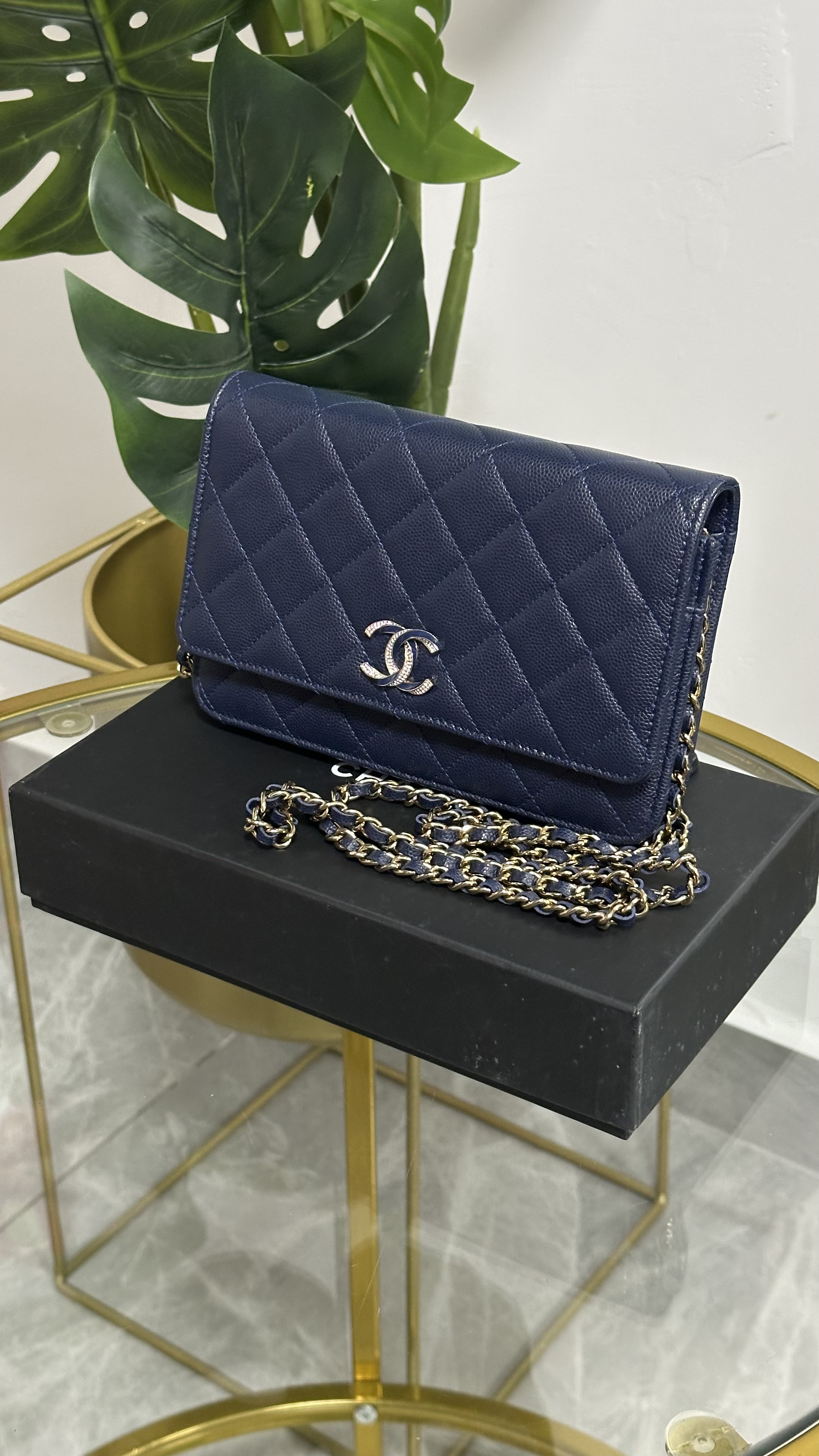 Chanel Wallet On Chain Azul Ltd Edition 